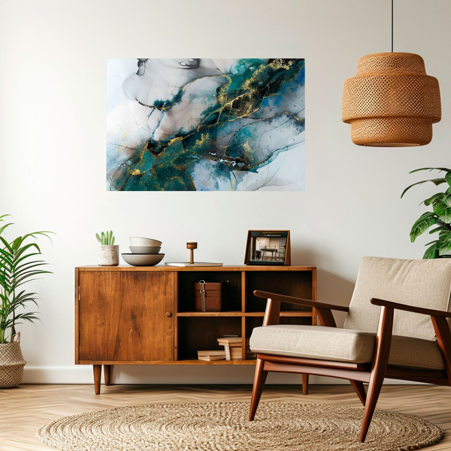 Poster orizzontale staccabile e attaccabile SERENE DRIFT