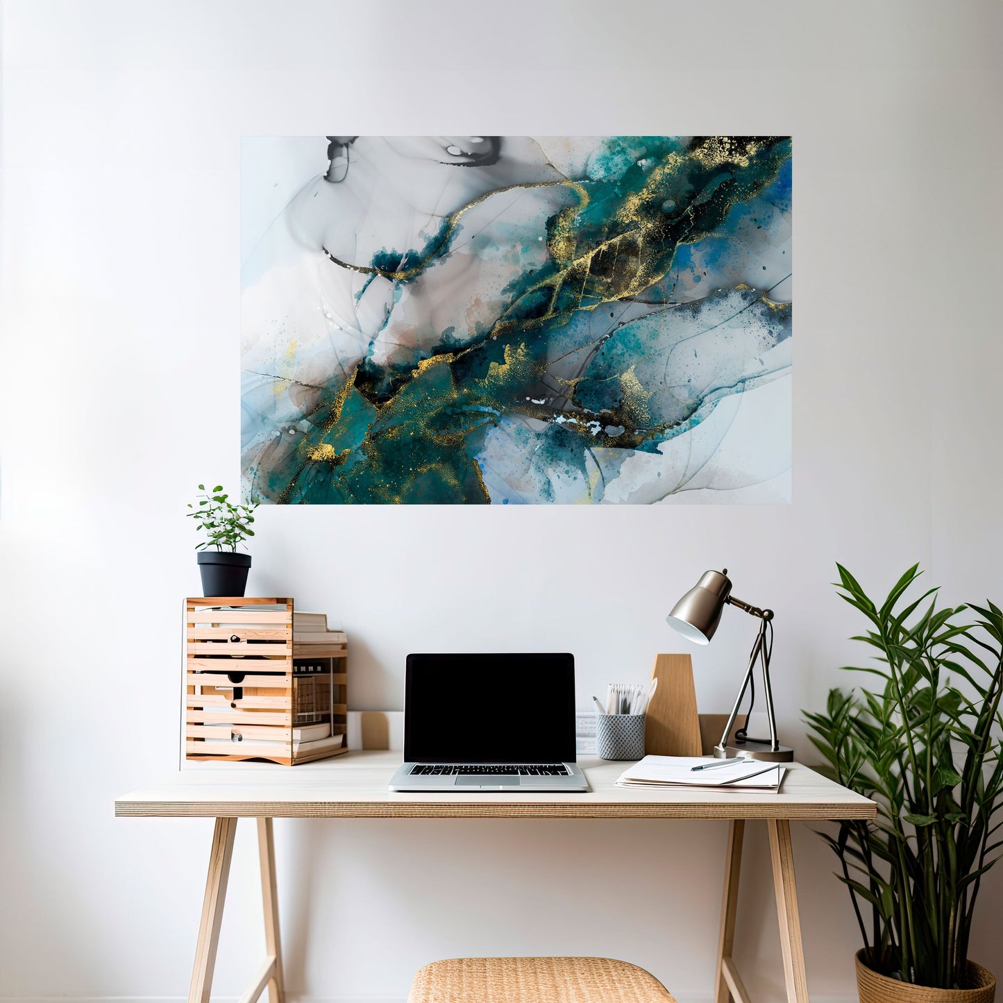 Poster orizzontale staccabile e attaccabile SERENE DRIFT