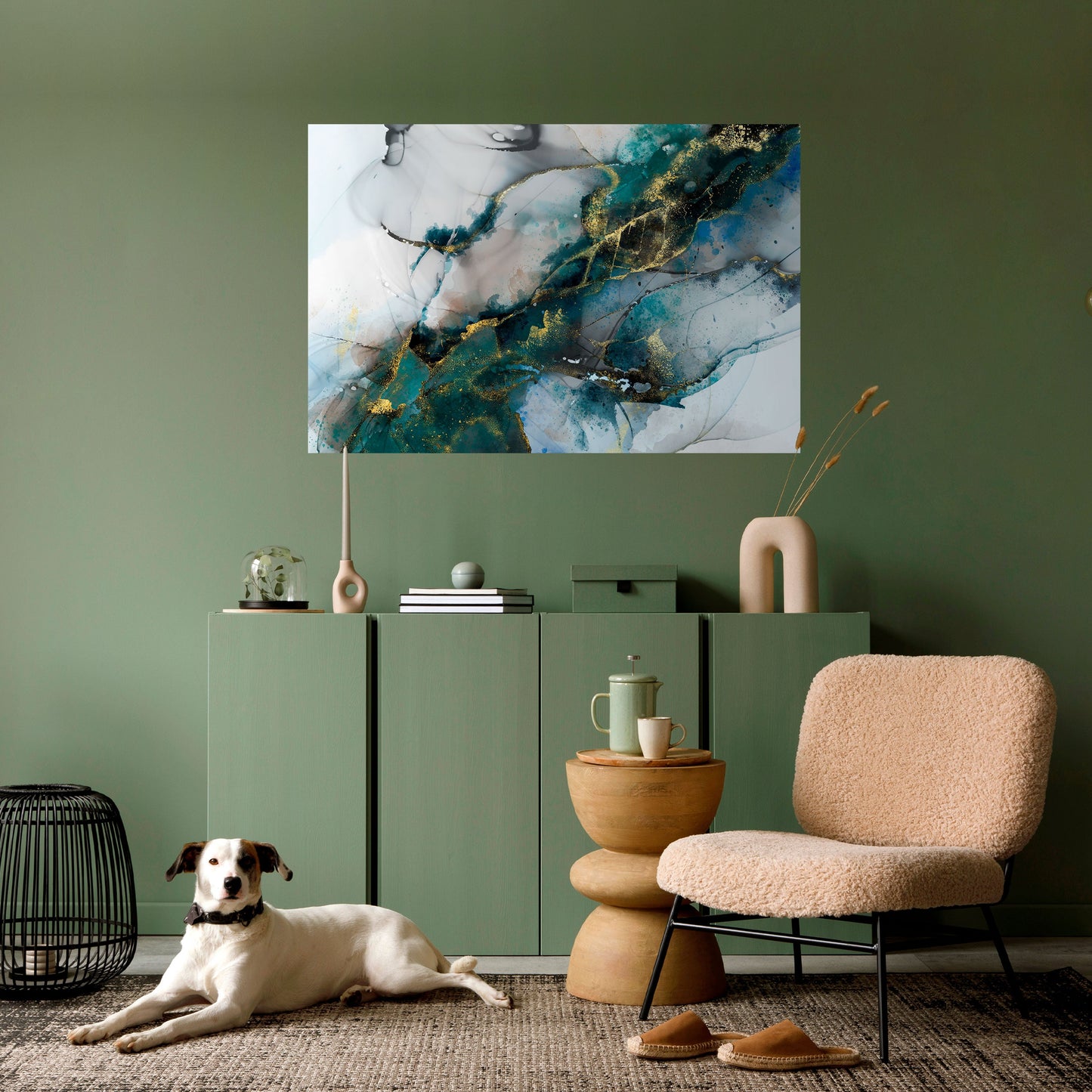 Poster orizzontale staccabile e attaccabile SERENE DRIFT