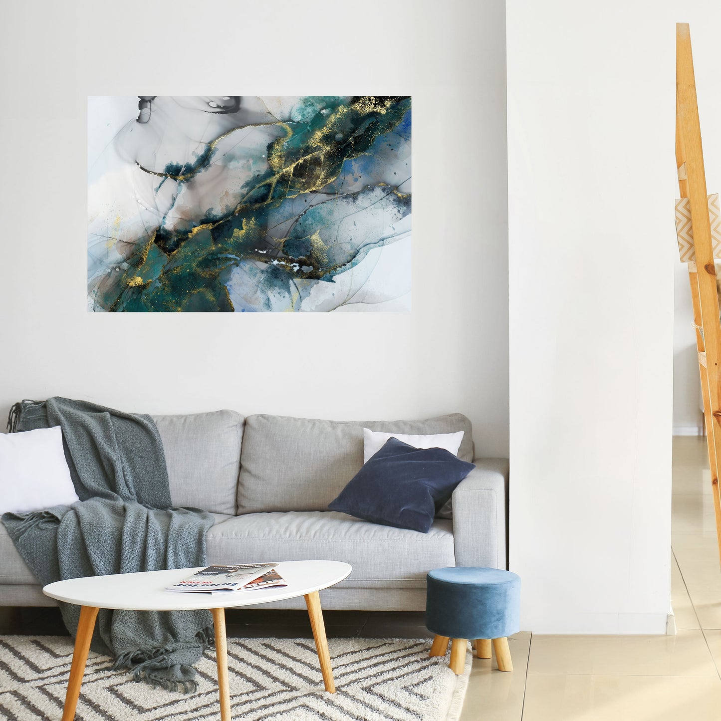 Poster orizzontale staccabile e attaccabile SERENE DRIFT