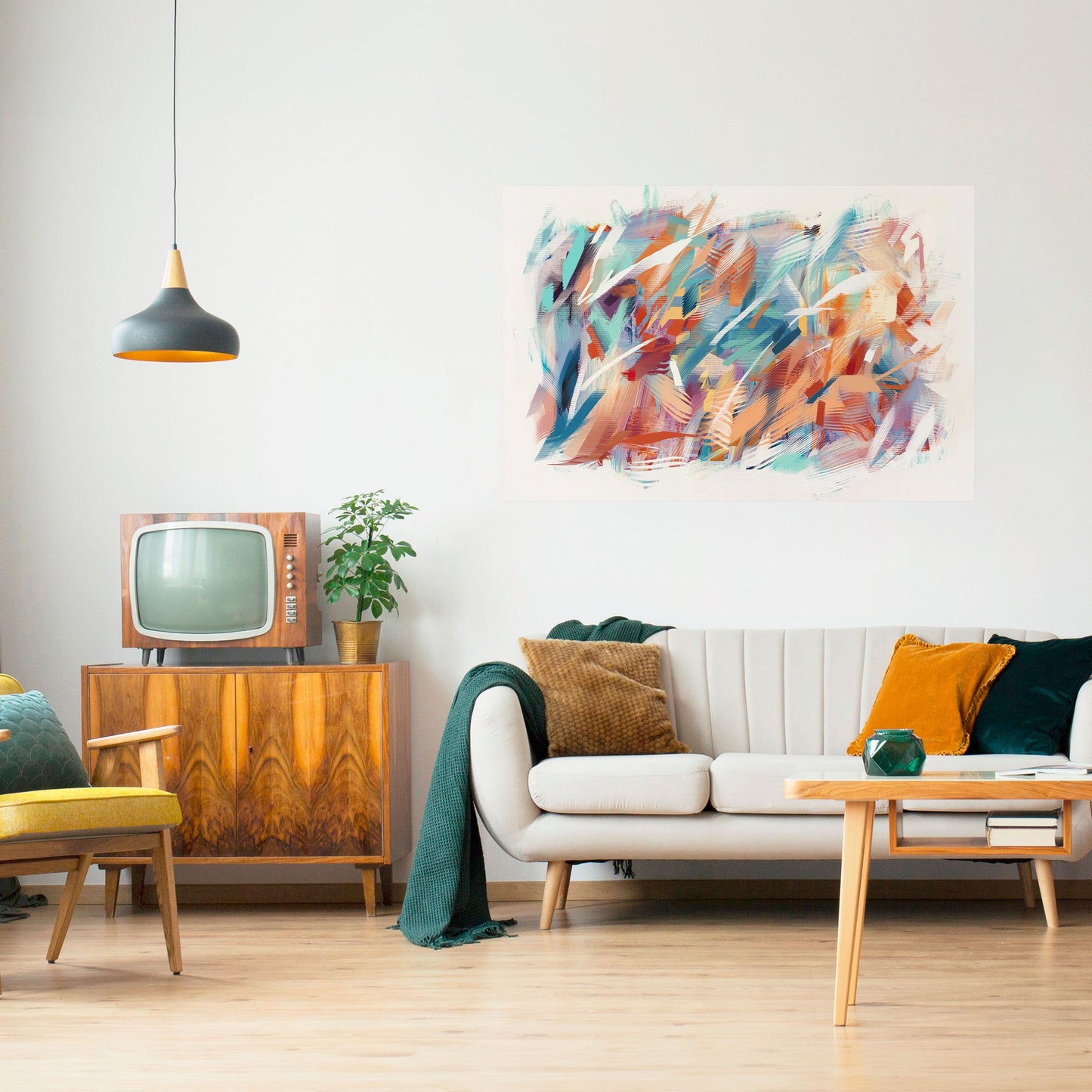 DREAMLIKE PALETTE Poster orizzontale staccabile e attaccabile