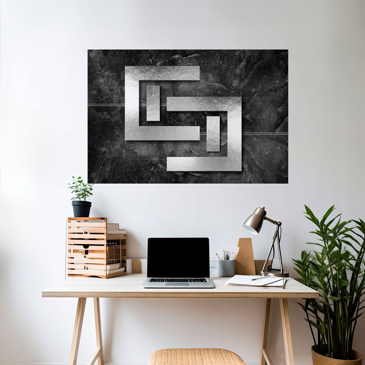 Poster orizzontale staccabile e attaccabile STEEL CAPTURE