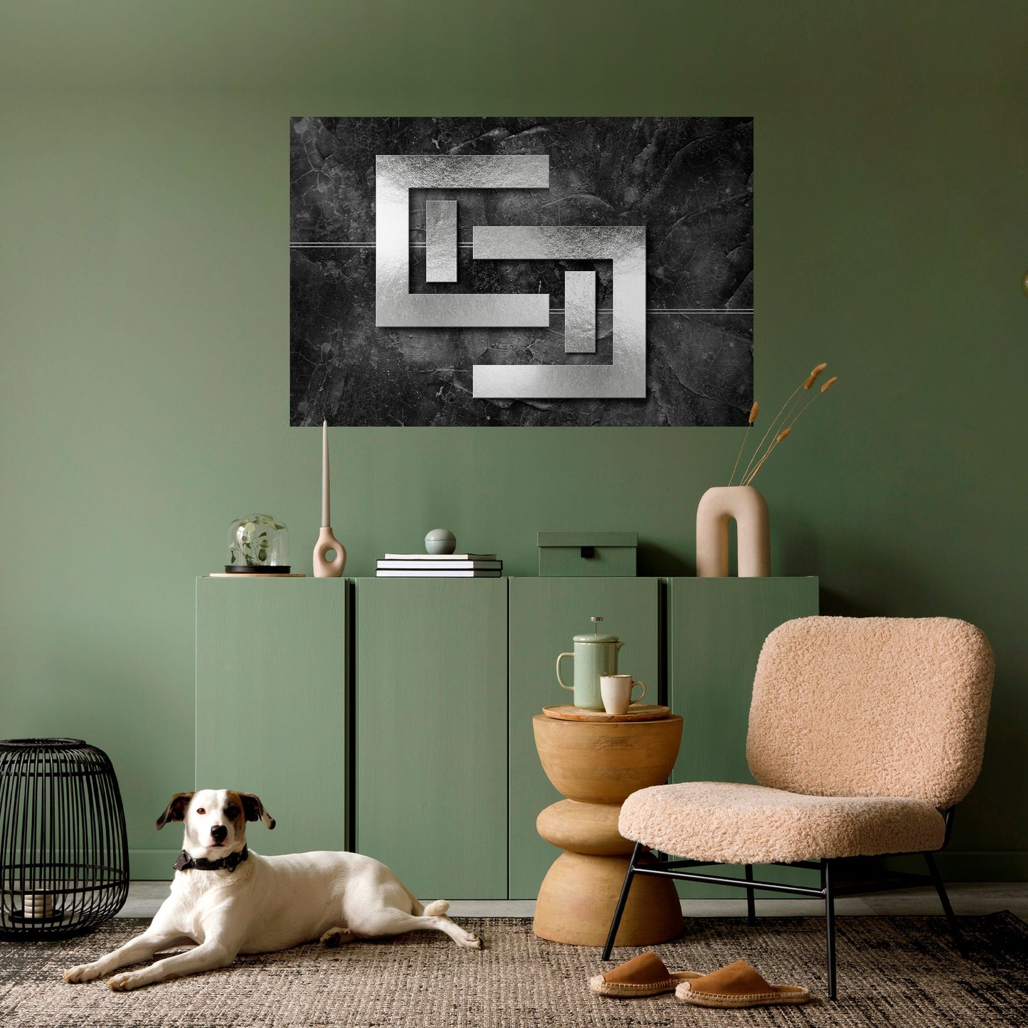 Poster orizzontale staccabile e attaccabile STEEL CAPTURE