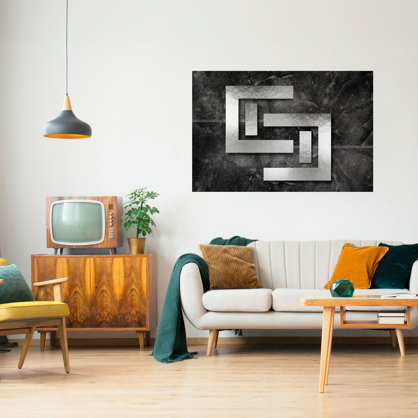 Poster orizzontale staccabile e attaccabile STEEL CAPTURE