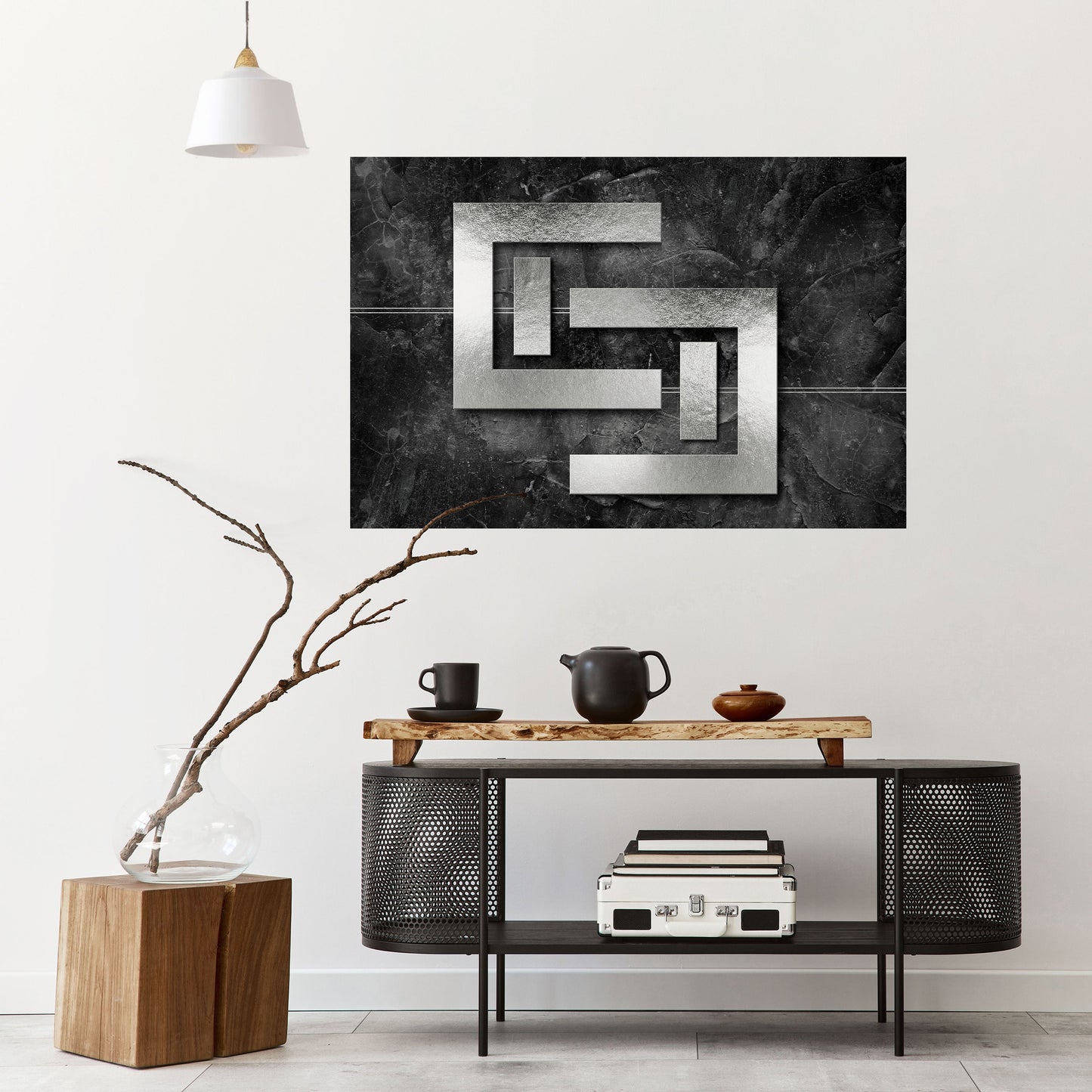 Poster orizzontale staccabile e attaccabile STEEL CAPTURE