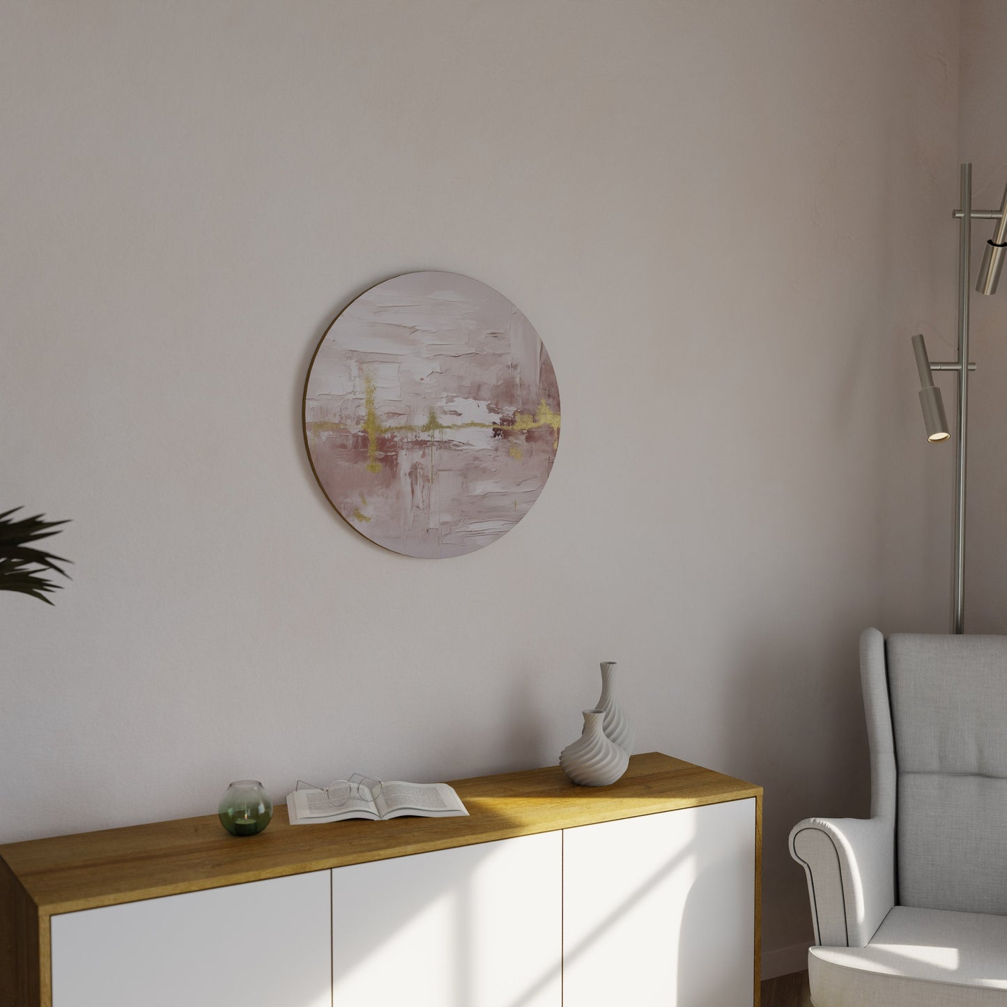 PROSECCO IMPRESSION Round Wall Art