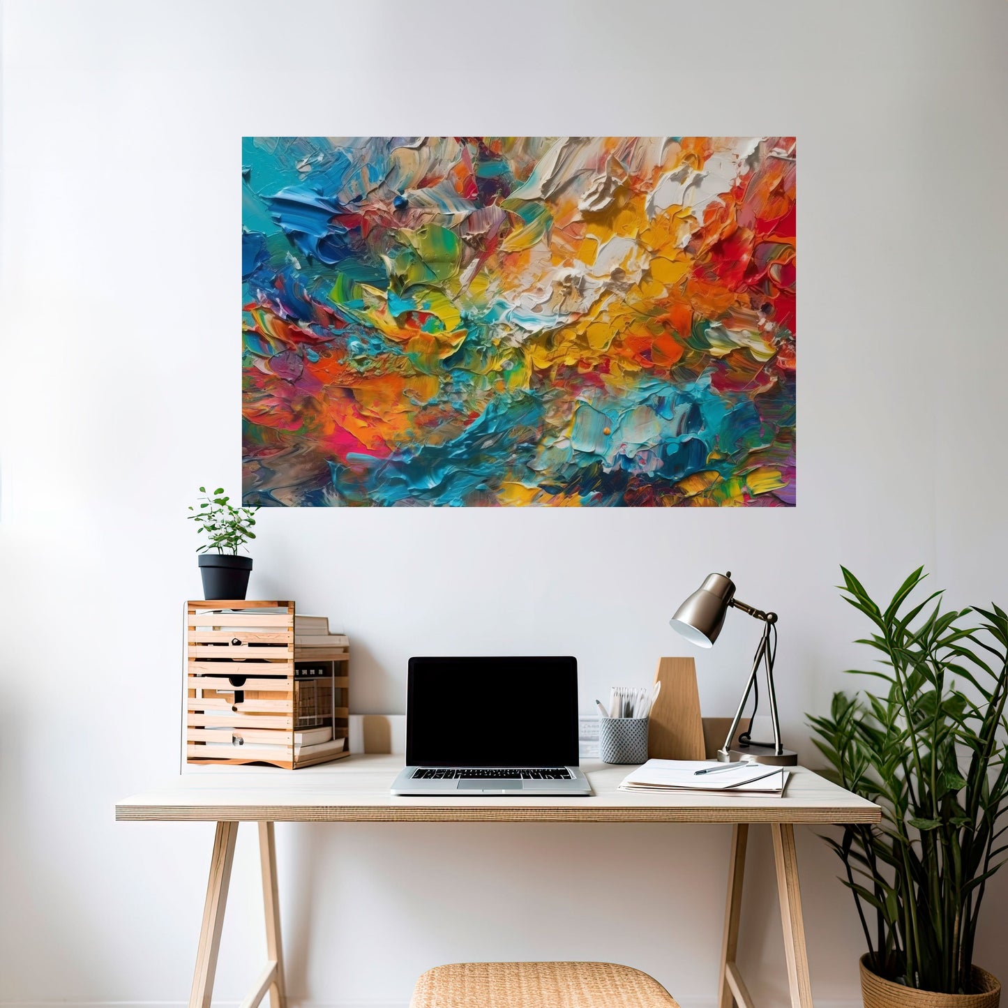 Poster orizzontale staccabile e attaccabile SUSSURRI DI COLORE