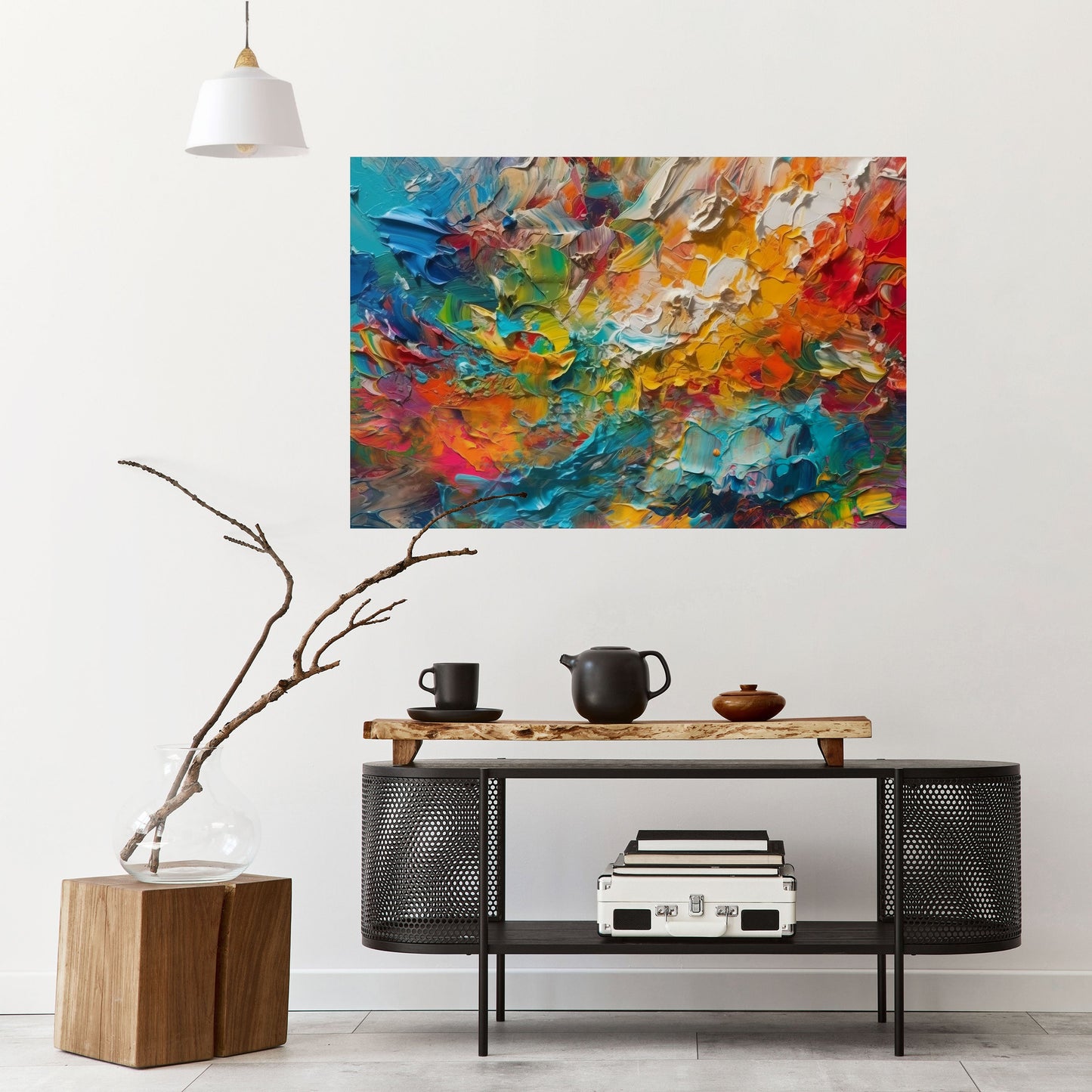 Poster orizzontale staccabile e attaccabile SUSSURRI DI COLORE