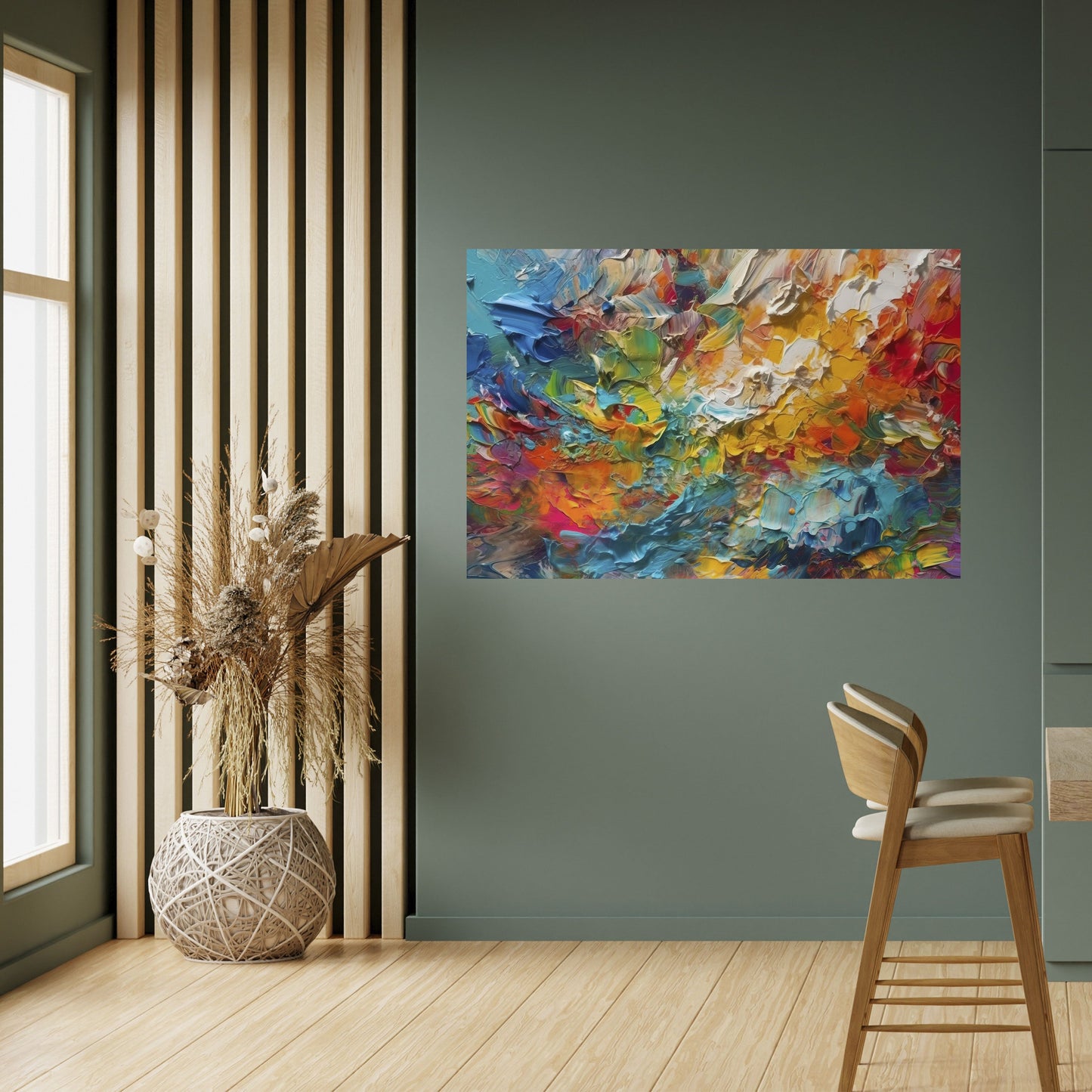 Poster orizzontale staccabile e attaccabile SUSSURRI DI COLORE