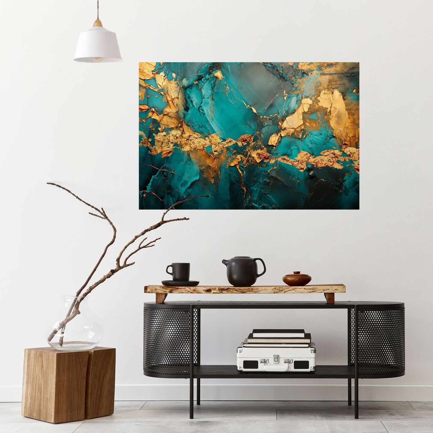 Poster orizzontale staccabile e attaccabile CELESTIAL GOLDRUSH