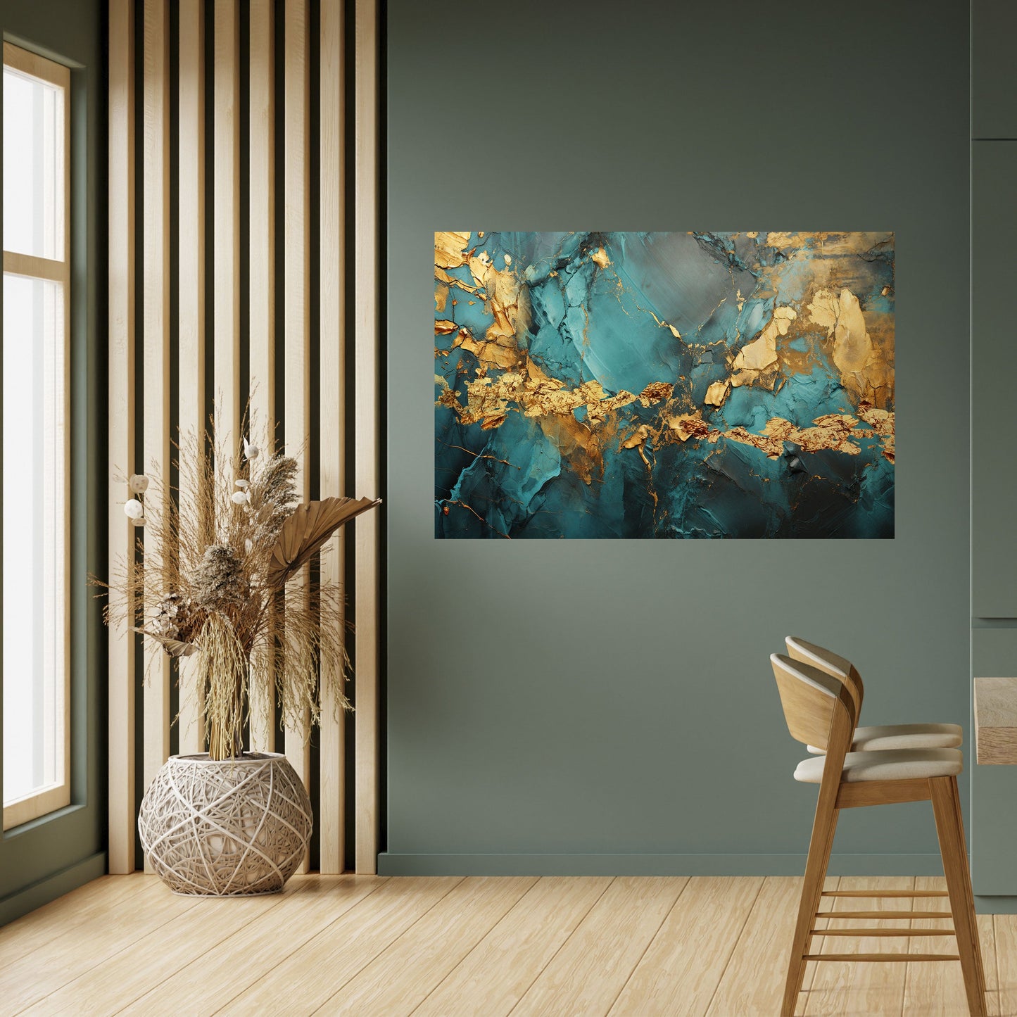 Poster orizzontale staccabile e attaccabile CELESTIAL GOLDRUSH