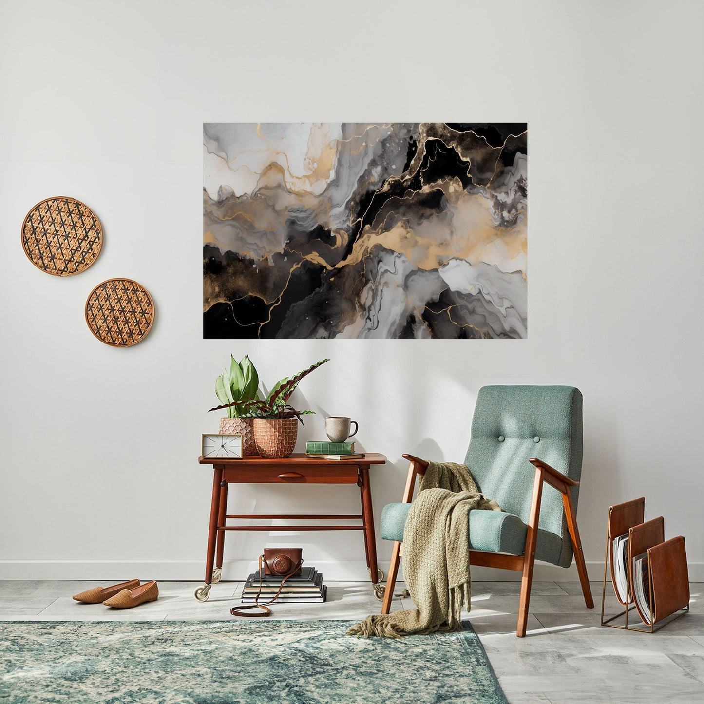 Poster orizzontale staccabile e attaccabile MYSTIC VEINS