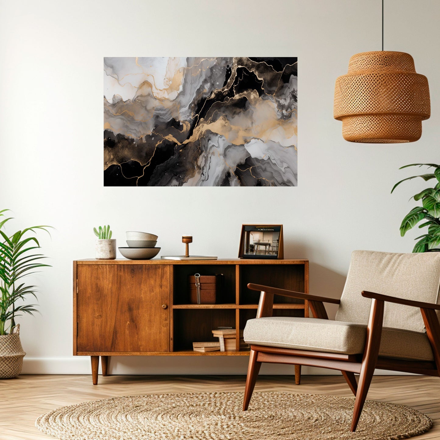 Poster orizzontale staccabile e attaccabile MYSTIC VEINS