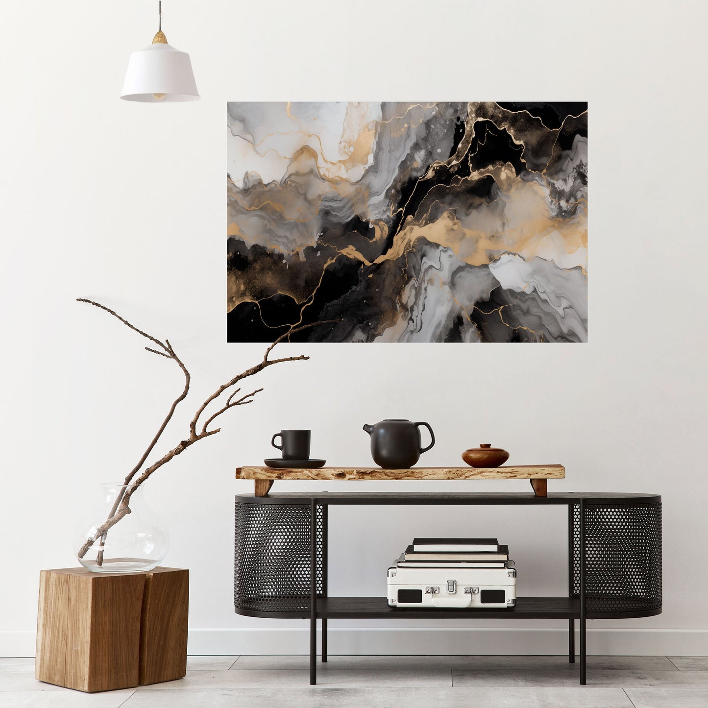 Poster orizzontale staccabile e attaccabile MYSTIC VEINS