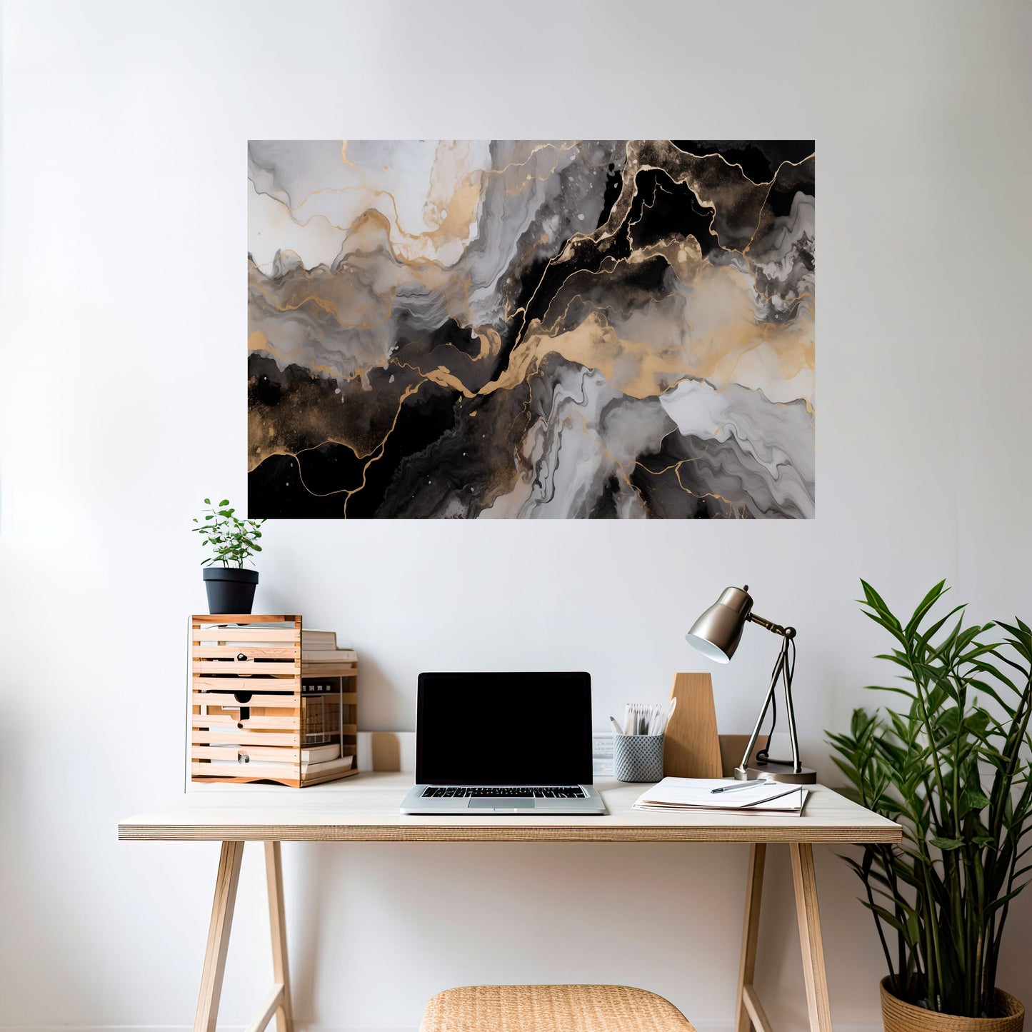 Poster orizzontale staccabile e attaccabile MYSTIC VEINS