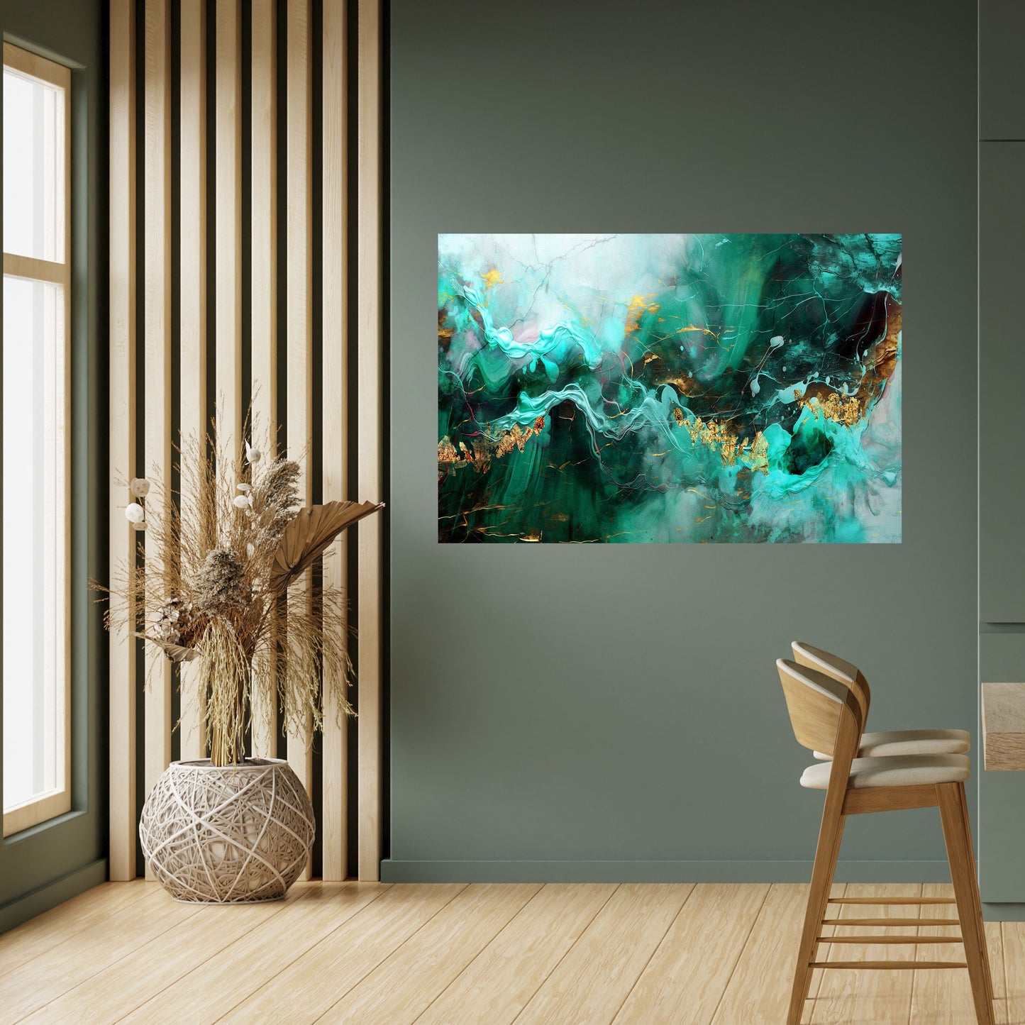 GRACEFUL WAVES Poster orizzontale staccabile e attaccabile