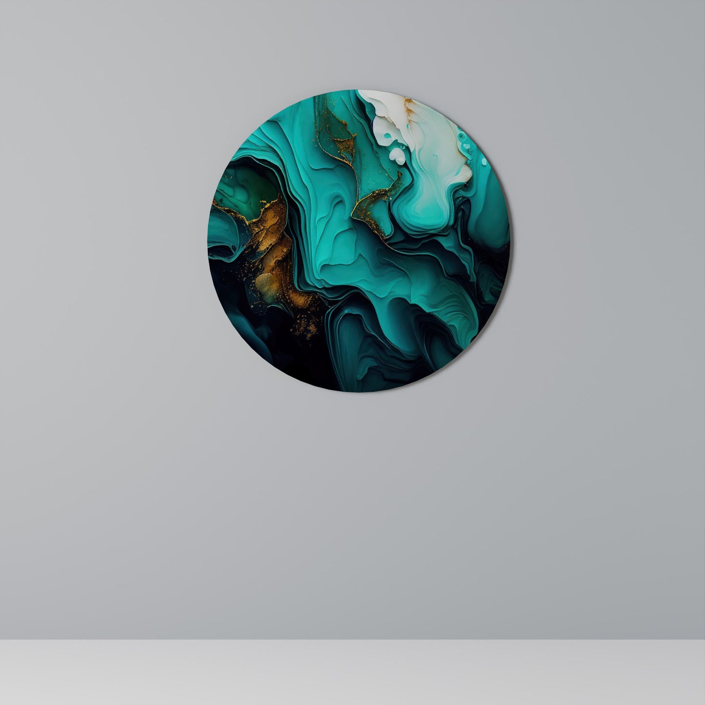 SUBLIME WHIRLS Round Wall Art