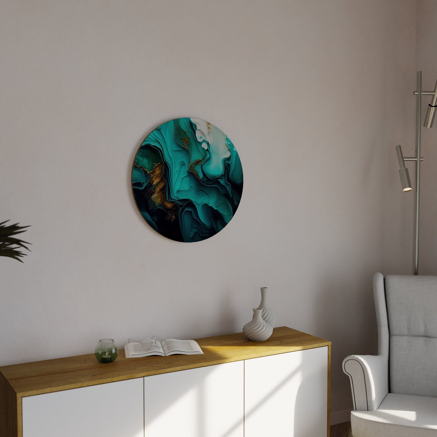 SUBLIME WHIRLS Round Wall Art