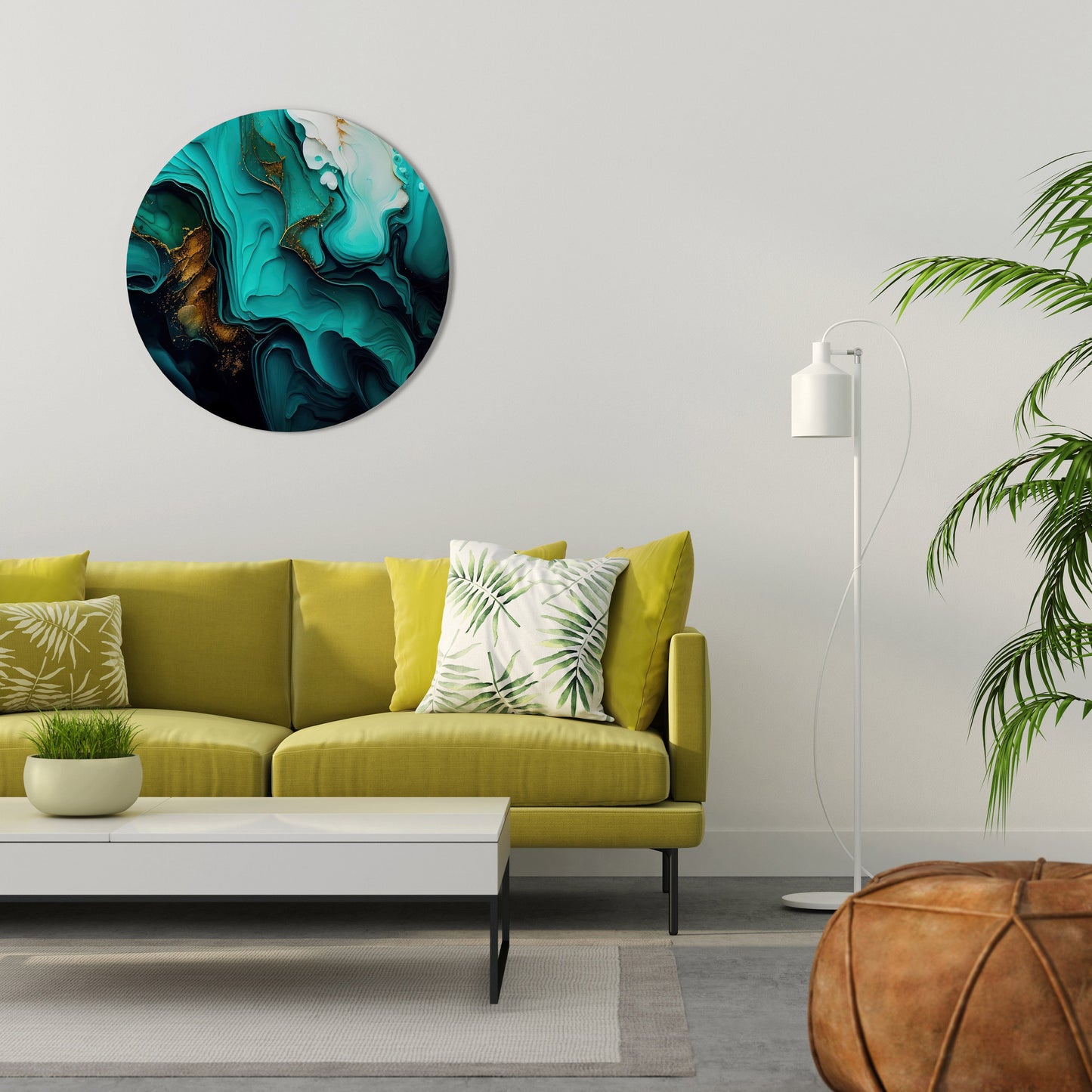 SUBLIME WHIRLS Round Wall Art