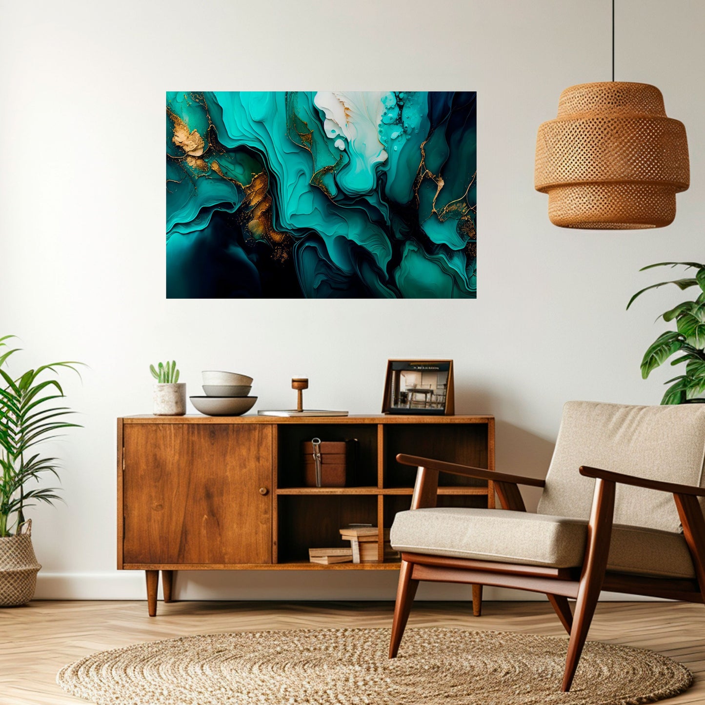 Poster orizzontale SUBLIME WHIRLS stacca e attacca