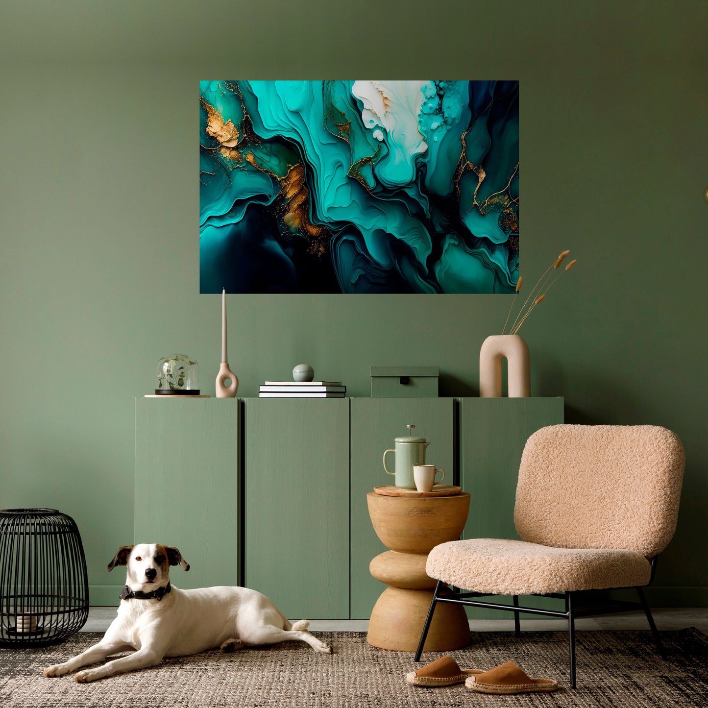 Poster orizzontale SUBLIME WHIRLS stacca e attacca