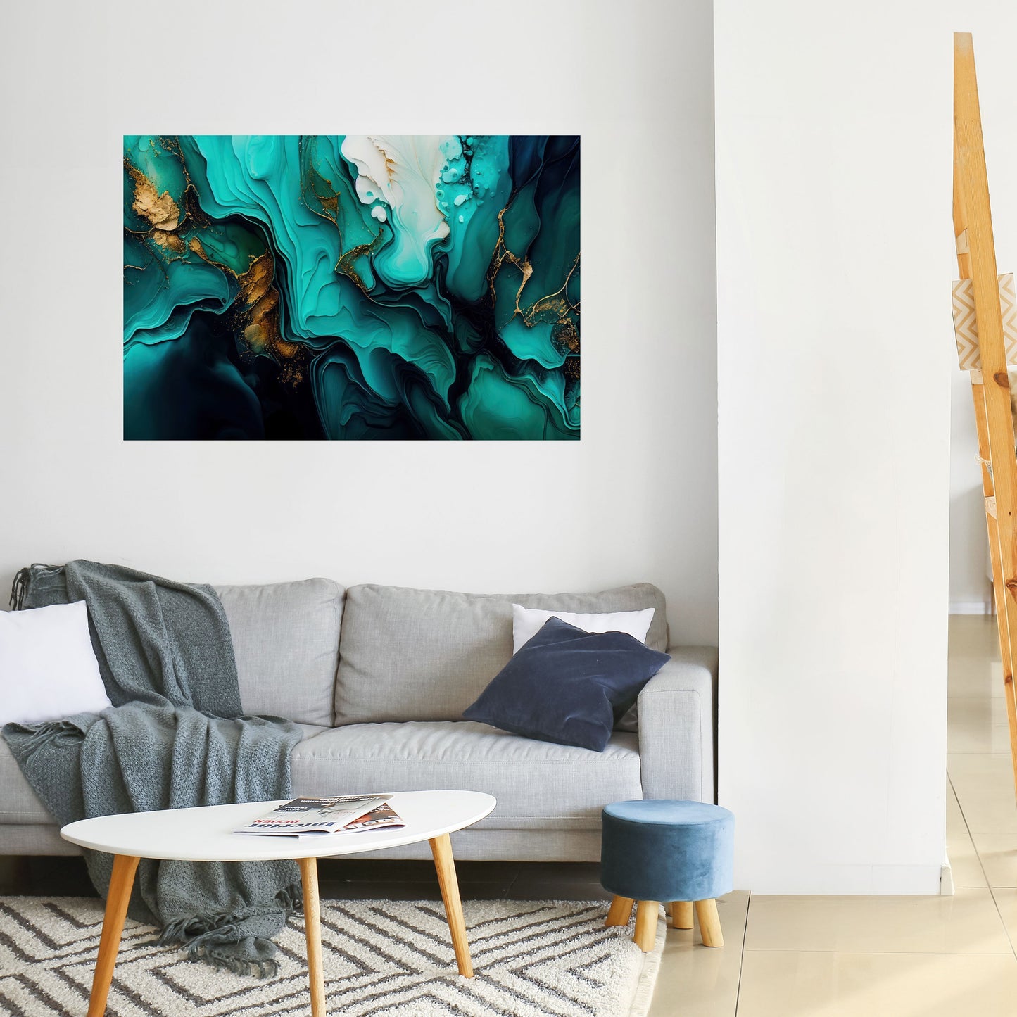 Poster orizzontale SUBLIME WHIRLS stacca e attacca