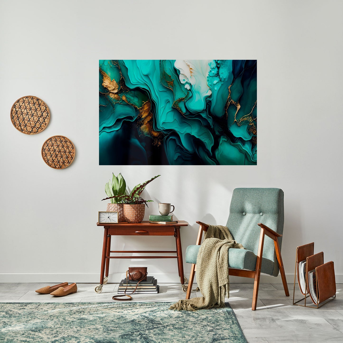 Poster orizzontale SUBLIME WHIRLS stacca e attacca