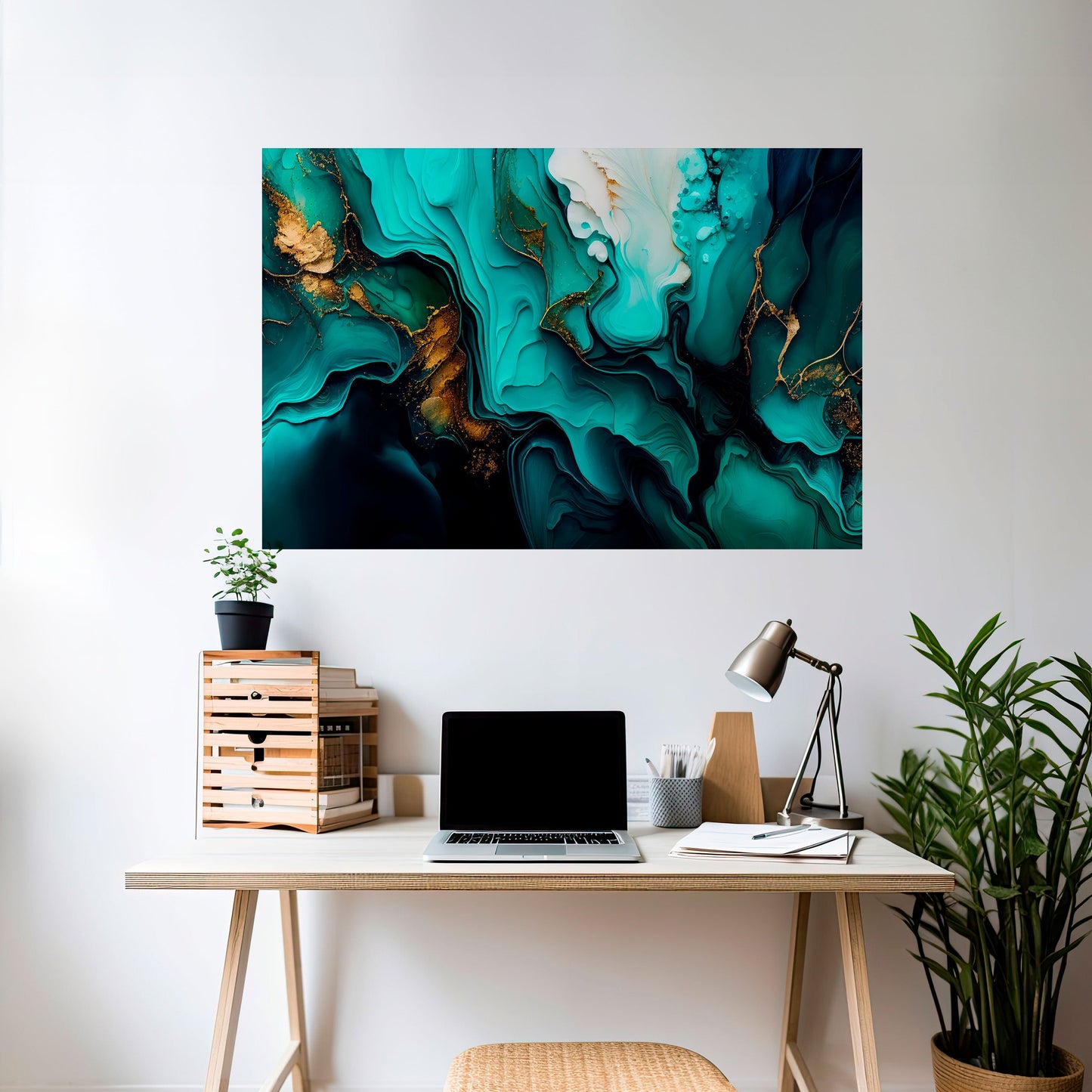 Poster orizzontale SUBLIME WHIRLS stacca e attacca