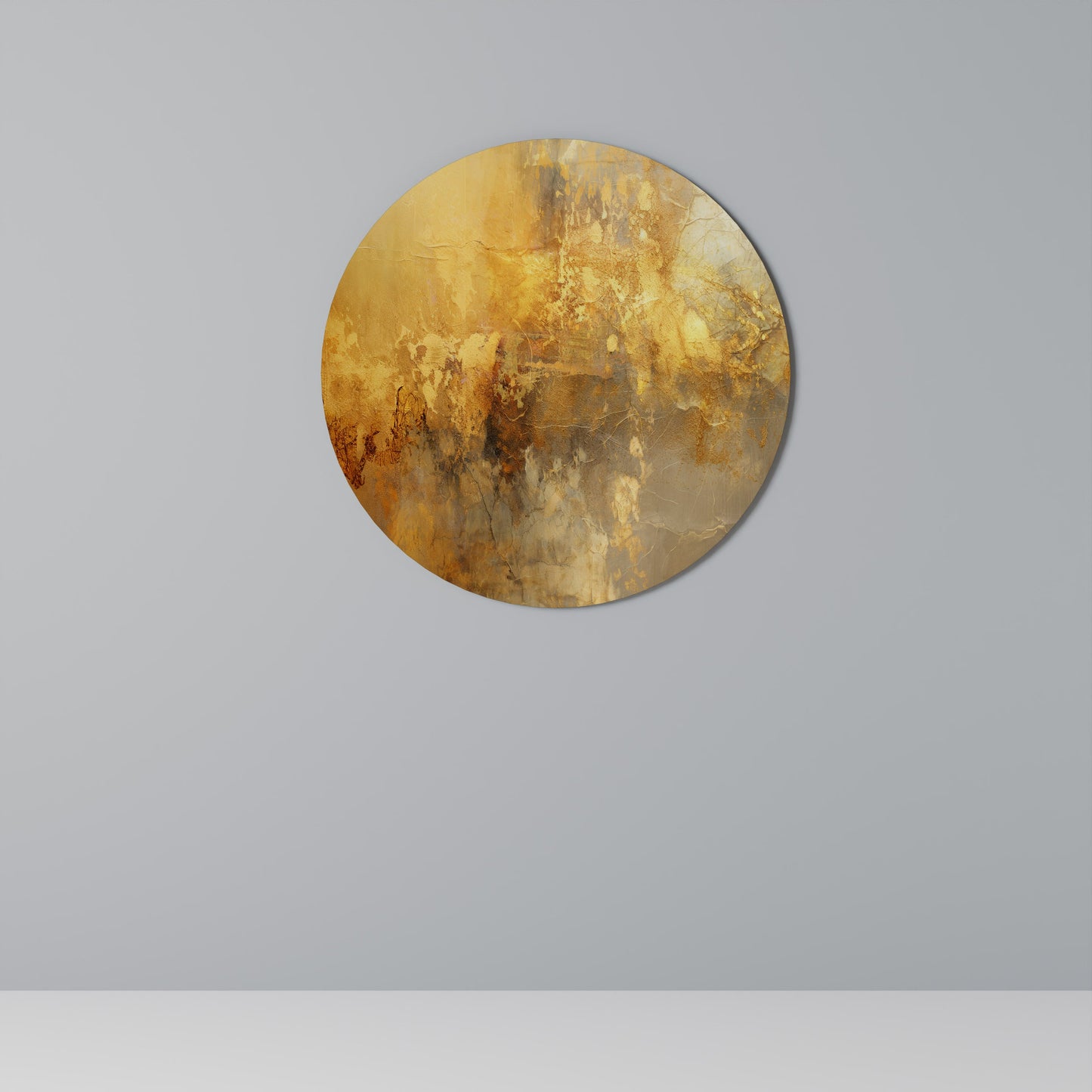 SEARING GLOW Round Wall Art