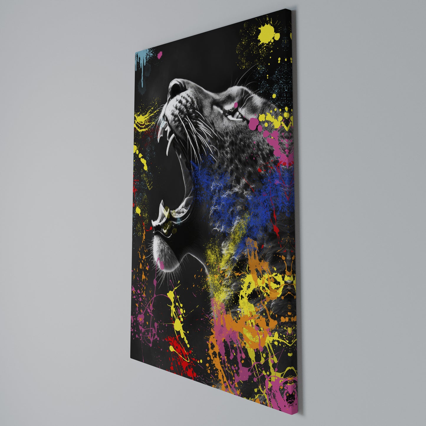 LEOPARD ARTISTRY Stampa su Tela Verticale