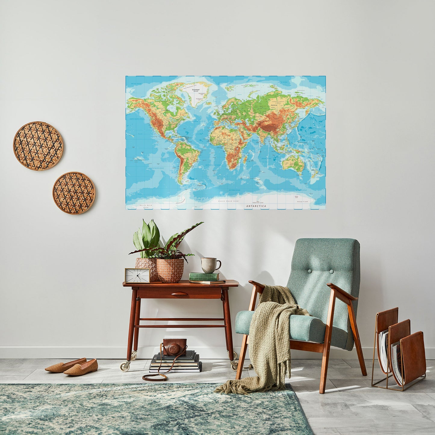 MAPPA DELLA DIVERSITÀ Poster orizzontale staccabile e attaccabile