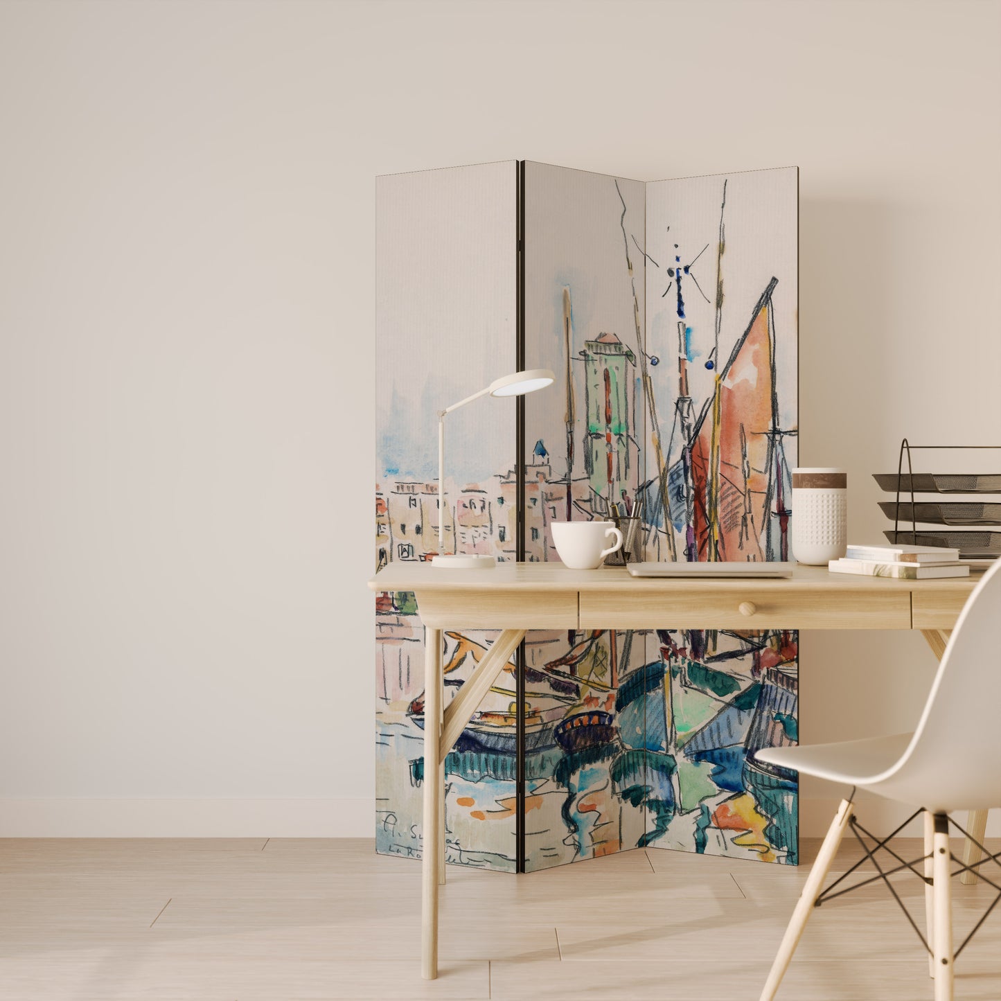 LA ROCHELLE Divisorio decorativo per ambienti a 3 pannelli