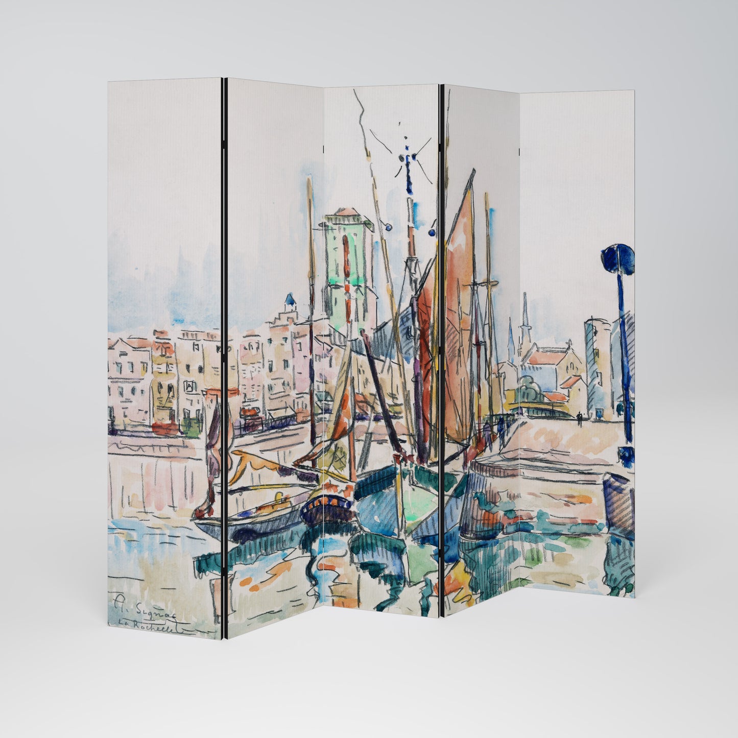 LA ROCHELLE Divisorio decorativo per ambienti a 5 pannelli