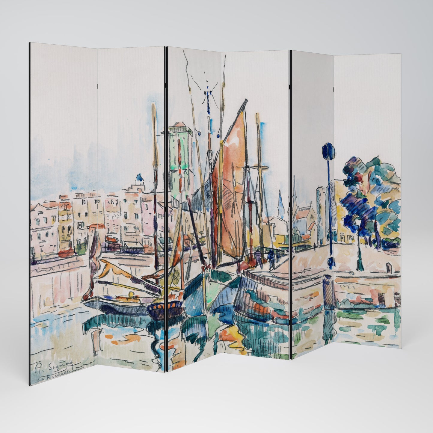 LA ROCHELLE Divisorio decorativo per ambienti a 6 pannelli