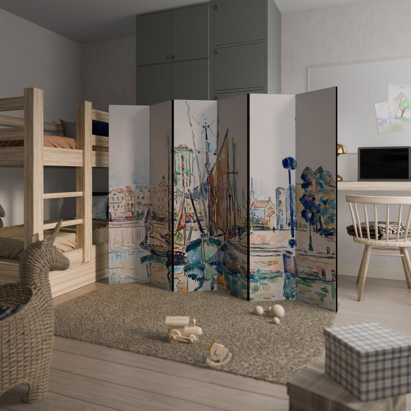 LA ROCHELLE Divisorio decorativo per ambienti a 6 pannelli