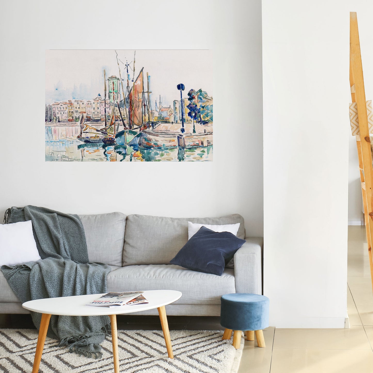 Poster orizzontale staccabile e attaccabile LA ROCHELLE