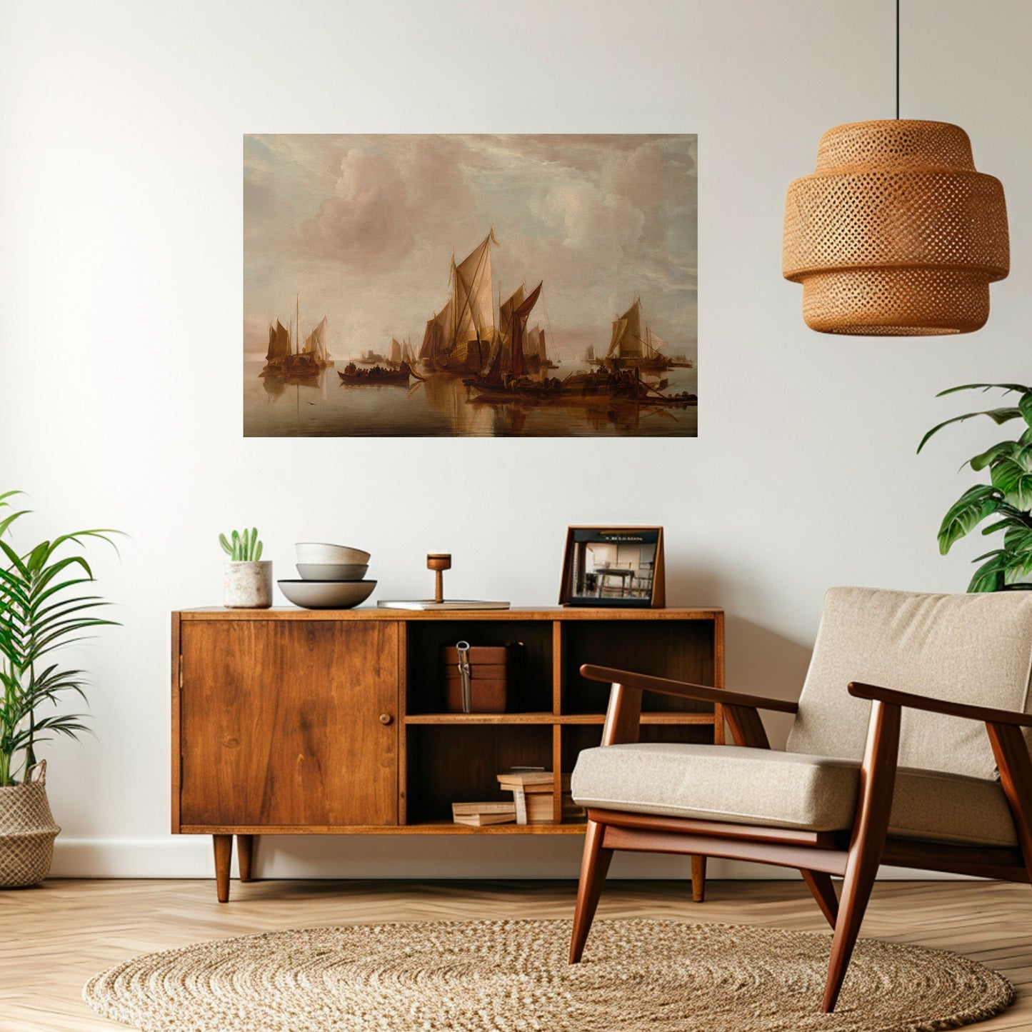 Poster orizzontale SAILS IN SERENITY da staccare e attaccare