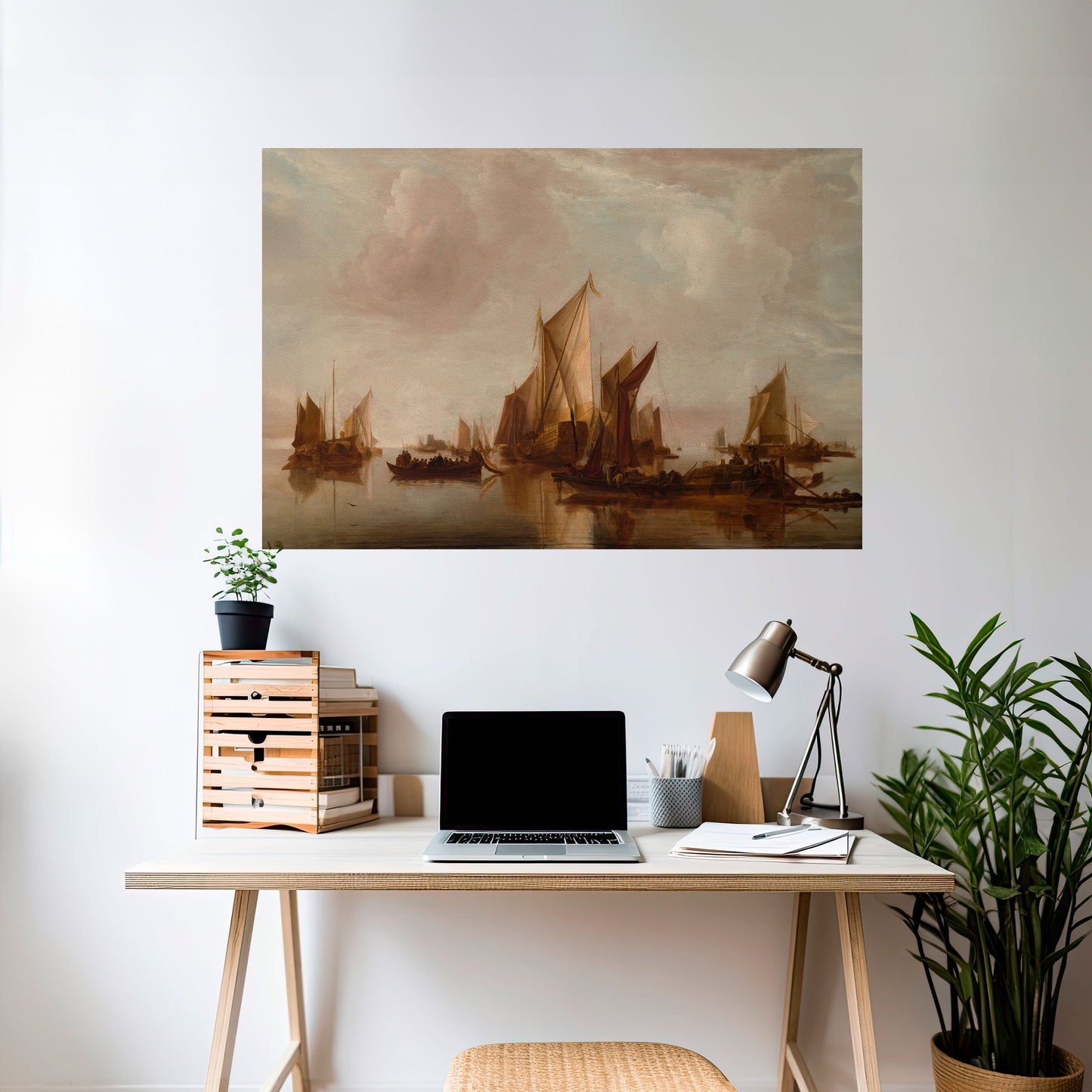 Poster orizzontale SAILS IN SERENITY da staccare e attaccare