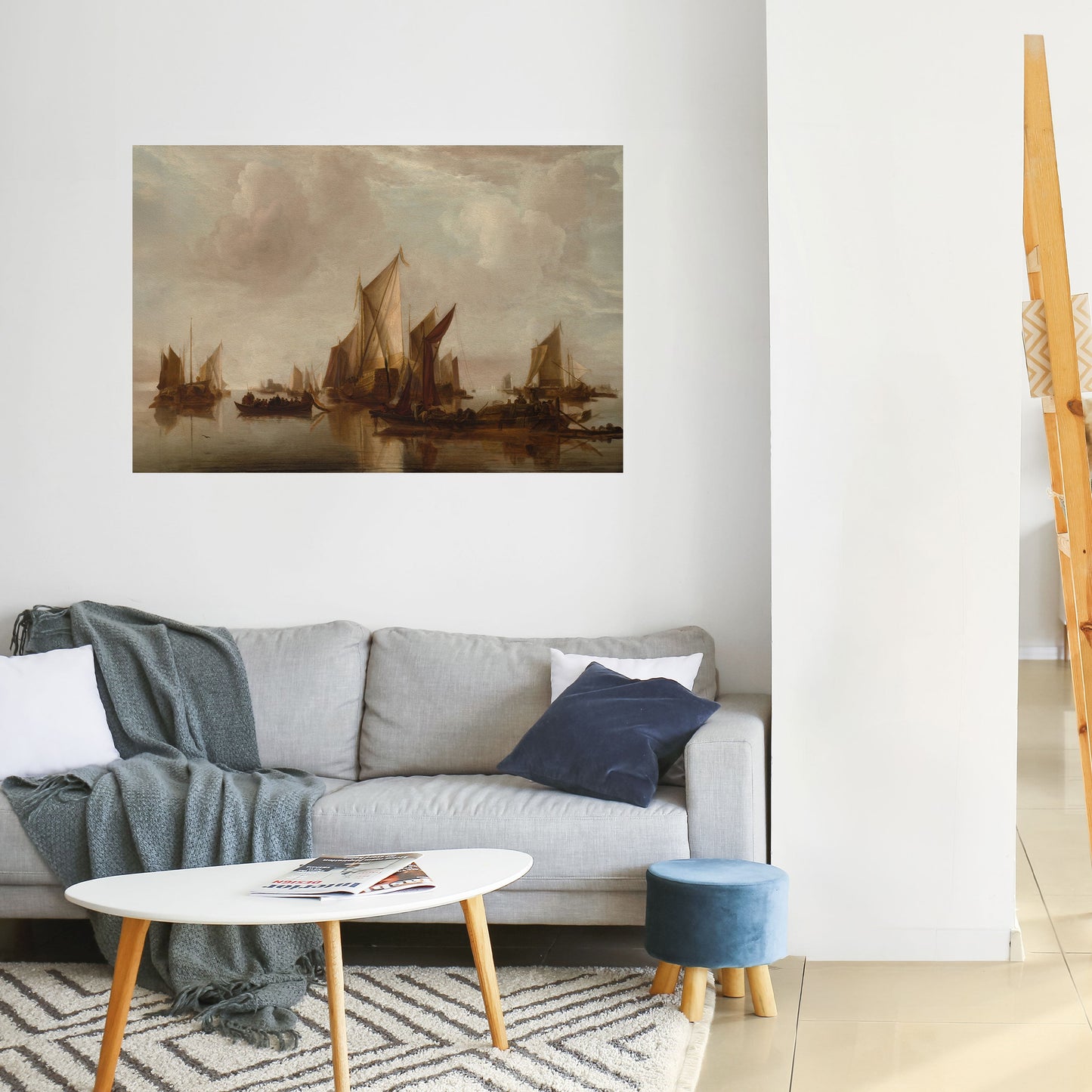 Poster orizzontale SAILS IN SERENITY da staccare e attaccare