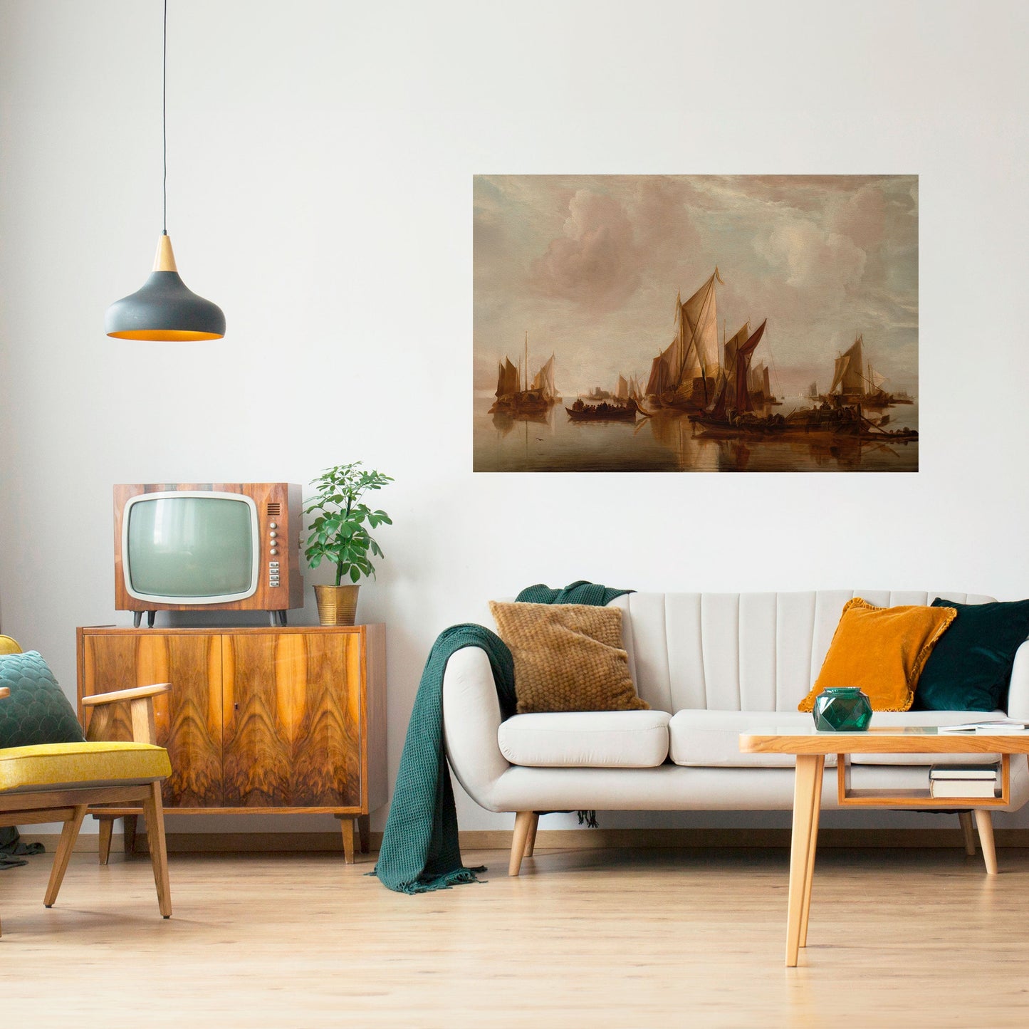 Poster orizzontale SAILS IN SERENITY da staccare e attaccare
