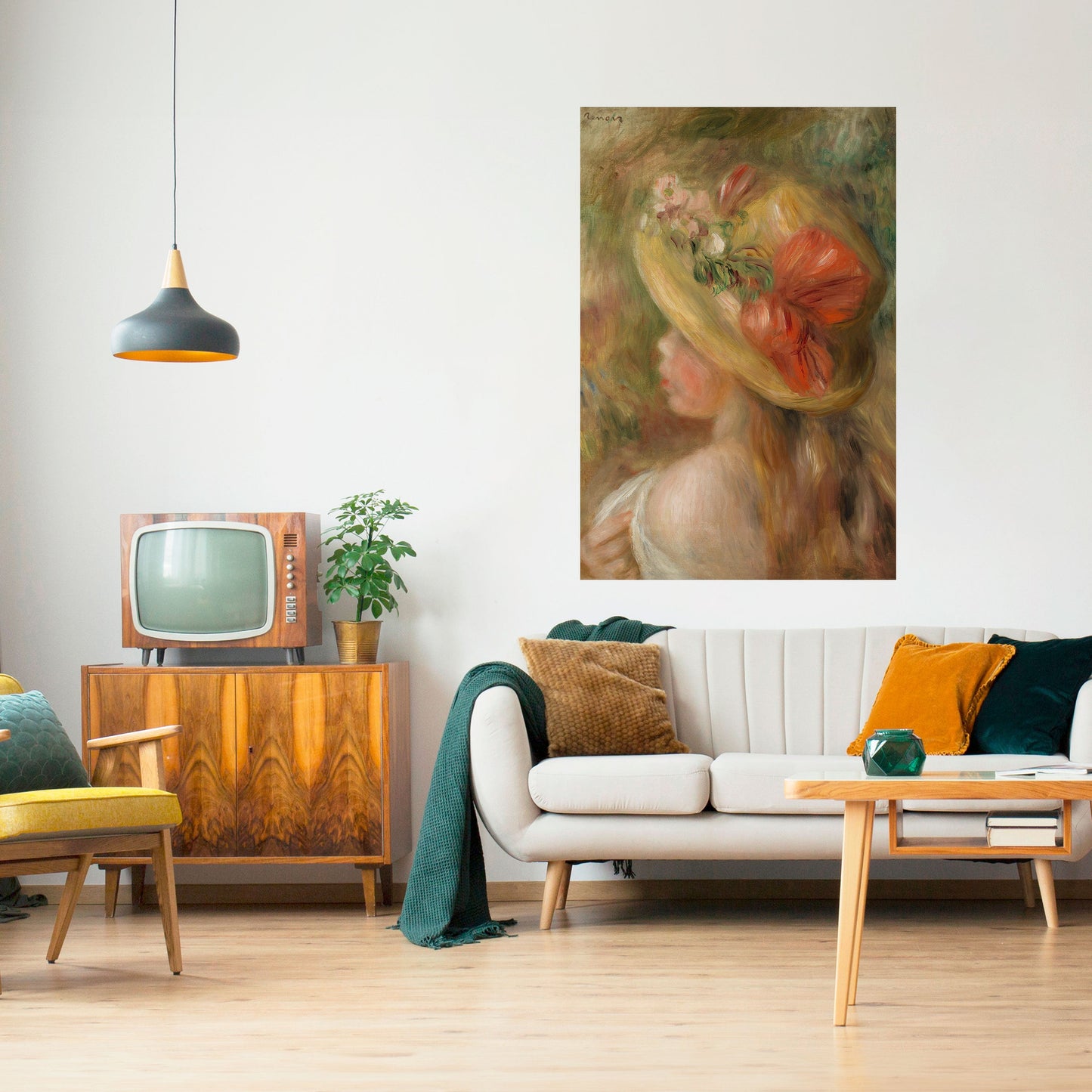 CAPPELLO DI PETALI Poster verticale staccabile e attaccabile