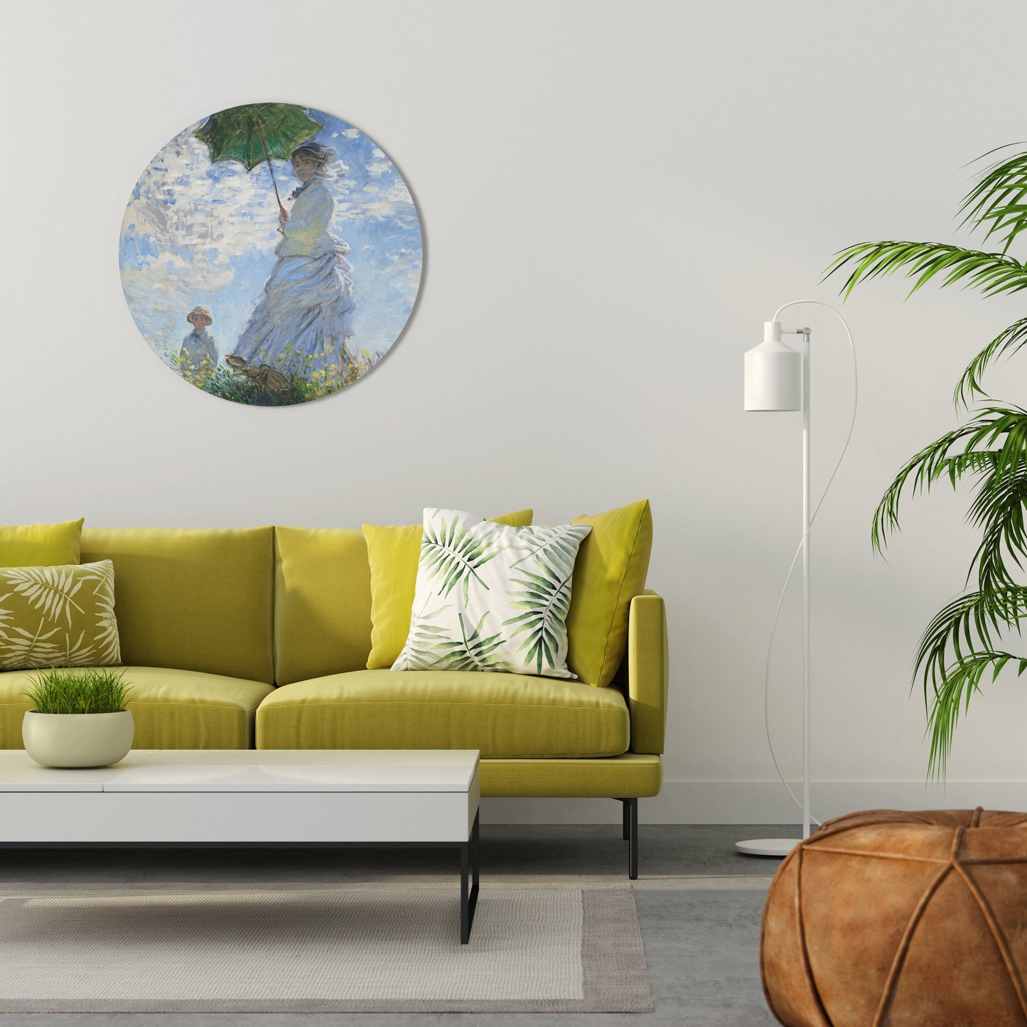 WHISPERS OF SPRING Round Wall Art