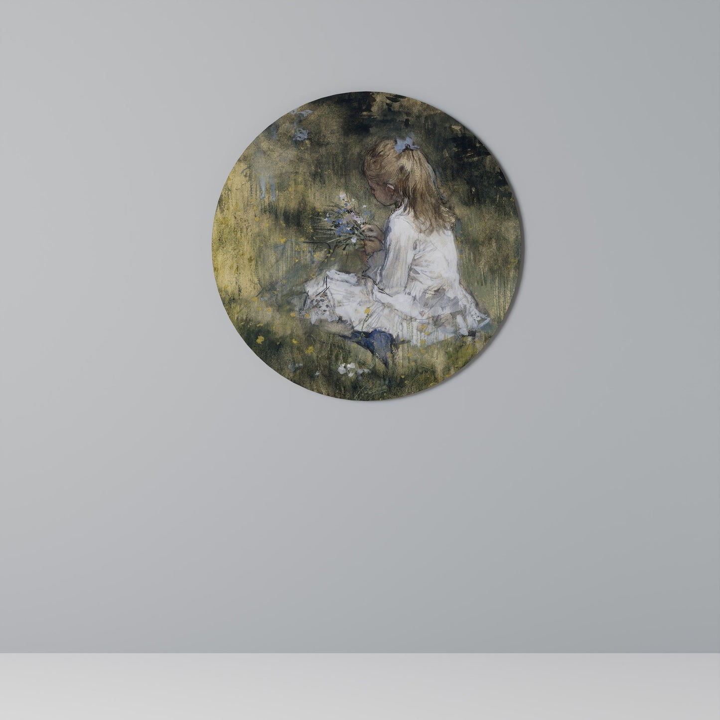 GATHERING SERENITY Round Wall Art