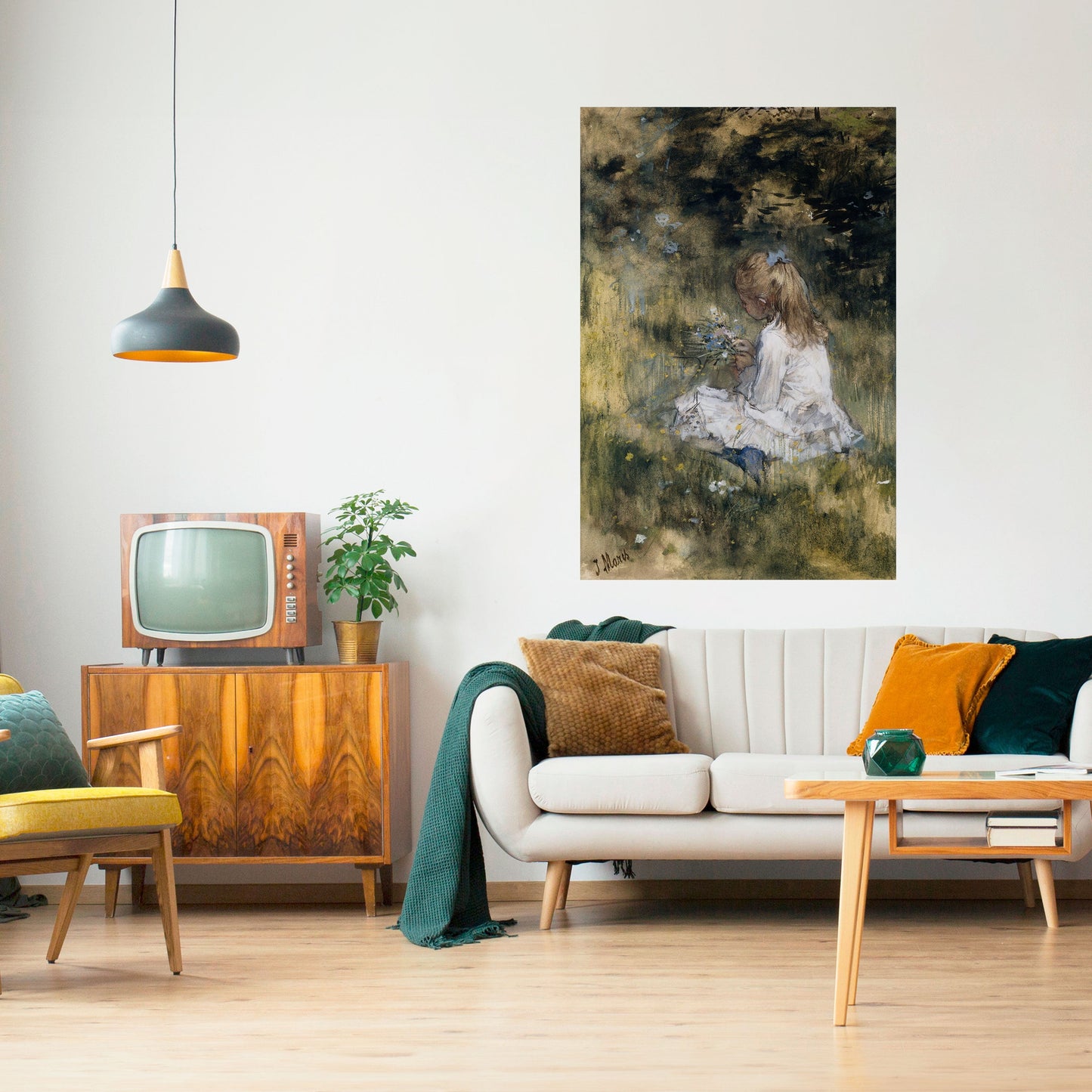 RACCOGLIERE LA SERENITÀ Poster verticale staccabile e attaccabile