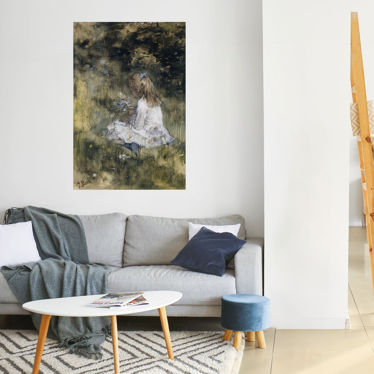 RACCOGLIERE LA SERENITÀ Poster verticale staccabile e attaccabile