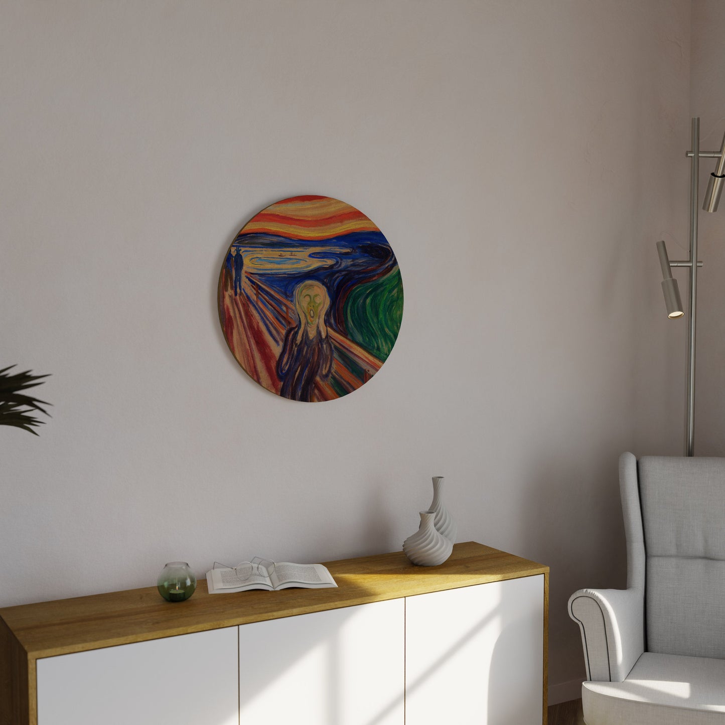 THE SCREAM Round Wall Art