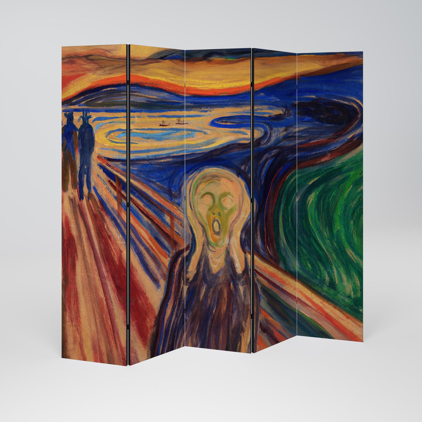 Divisorio decorativo per ambienti a 5 pannelli THE SCREAM