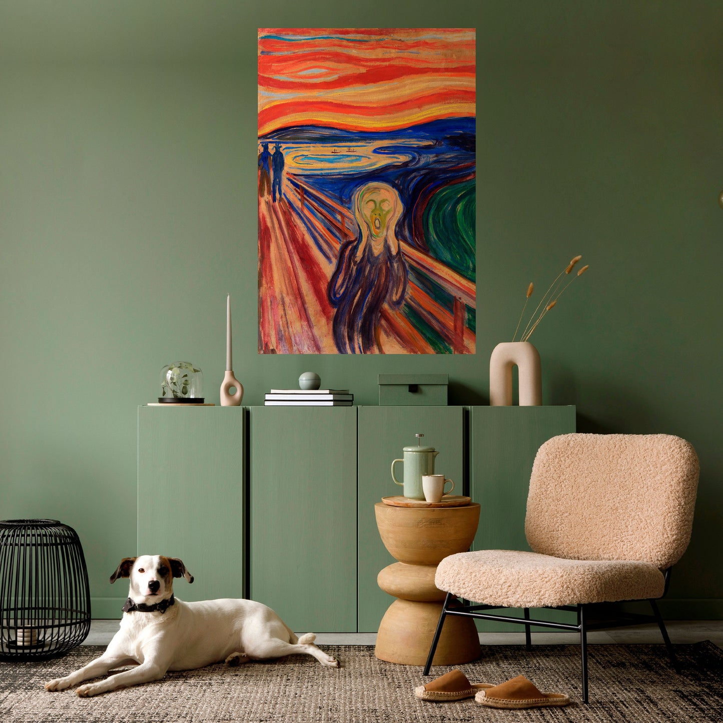 Poster verticale staccabile e attaccabile THE SCREAM