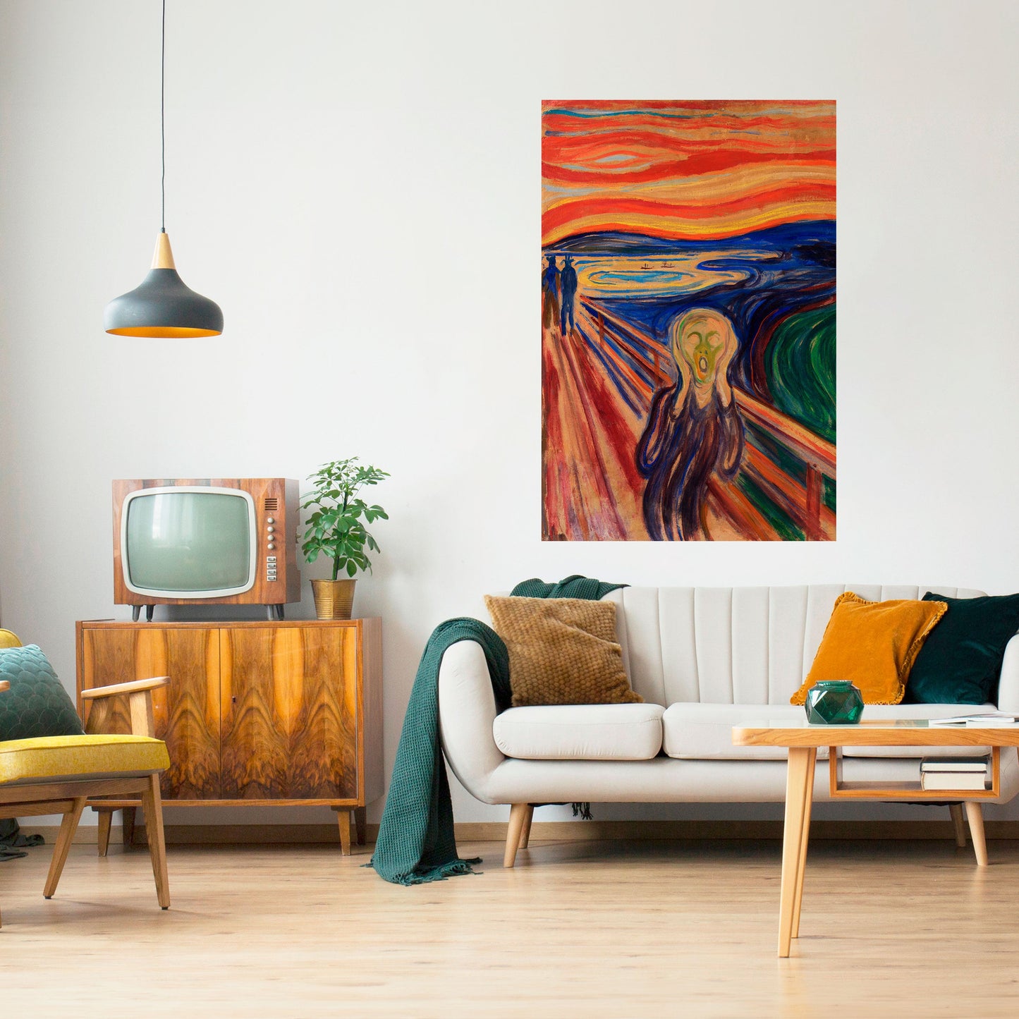 Poster verticale staccabile e attaccabile THE SCREAM
