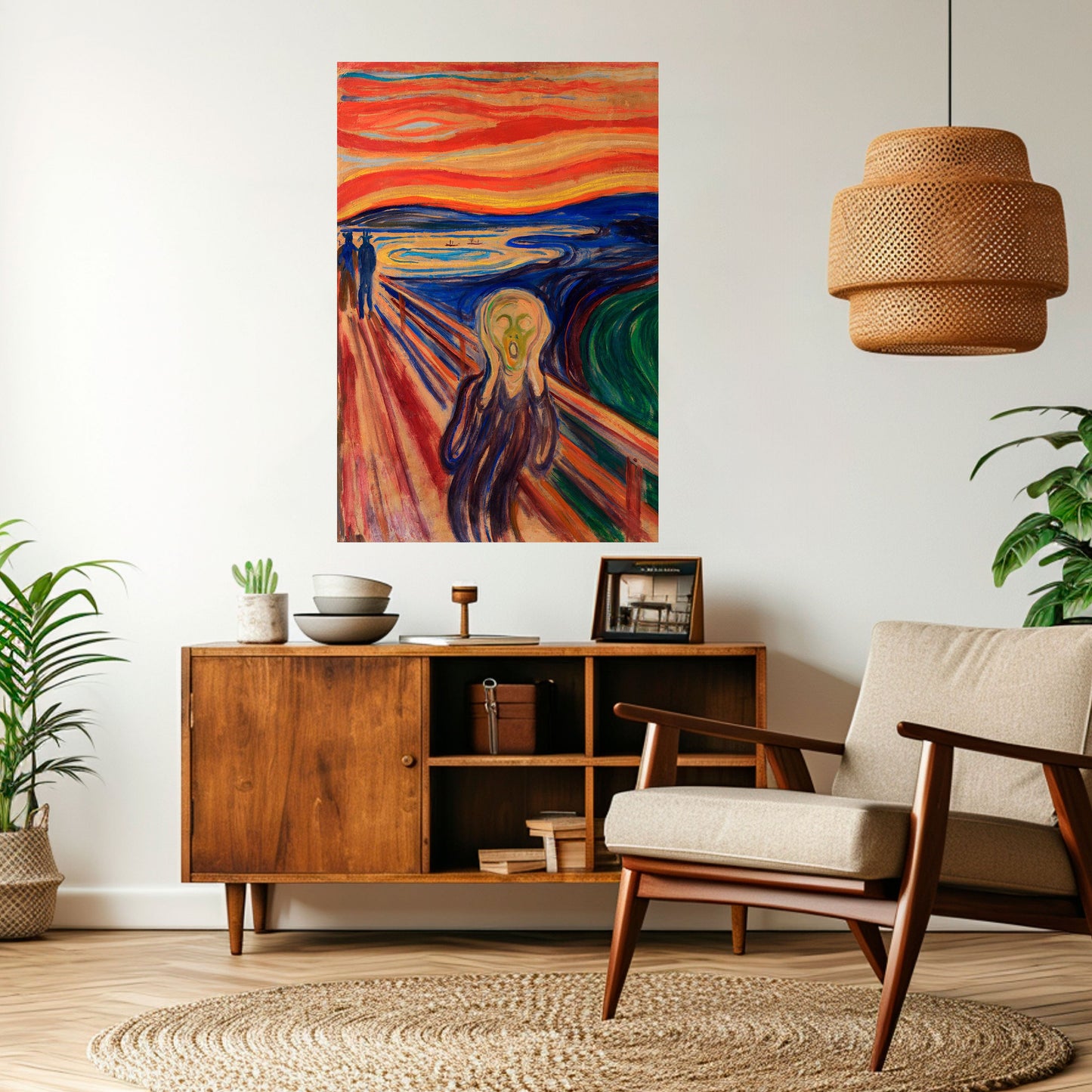 Poster verticale staccabile e attaccabile THE SCREAM